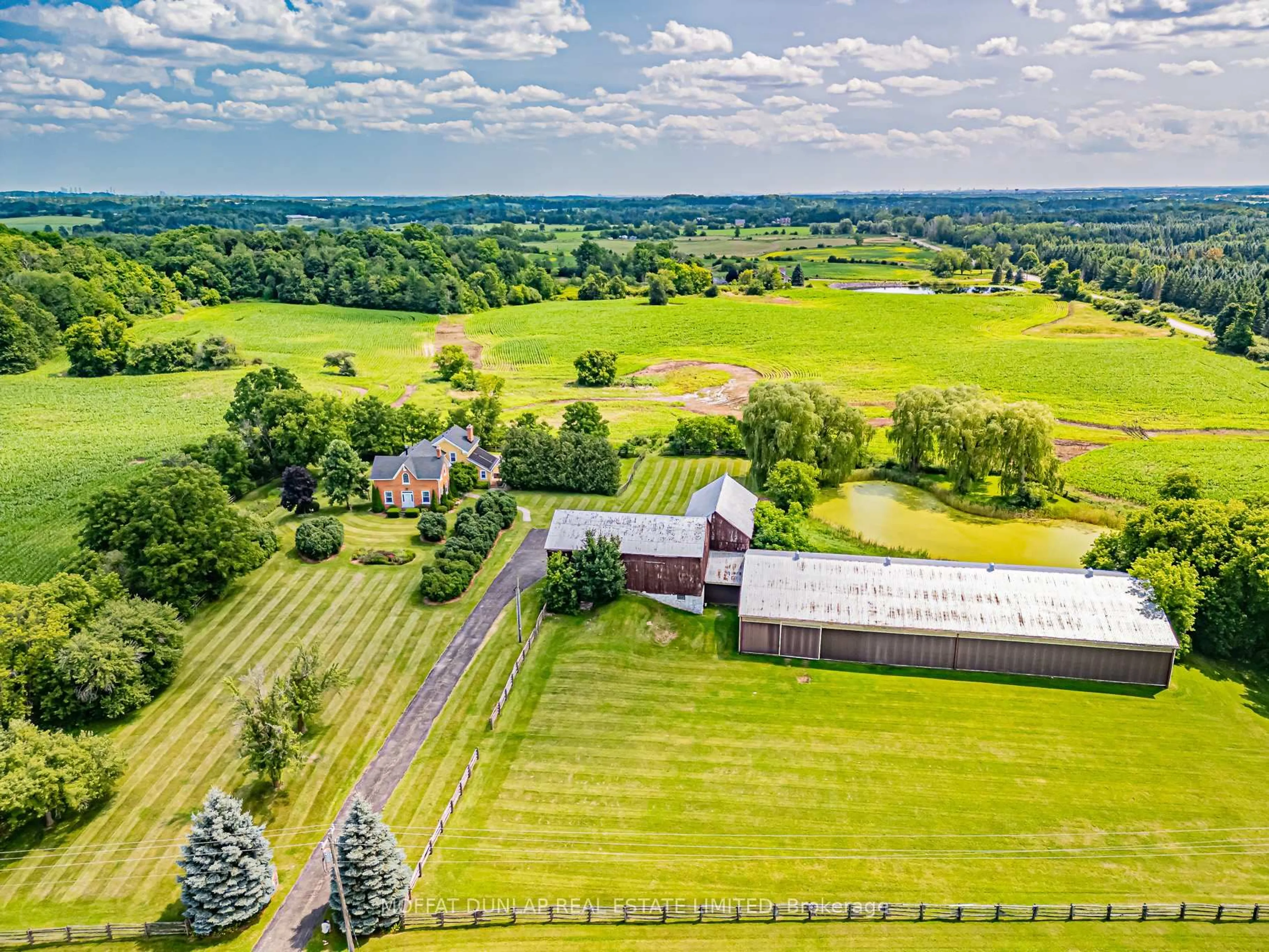 A pic from outside/outdoor area/front of a property/back of a property/a pic from drone, building for 8185 17th Sdrd, King Ontario L7E 5R7