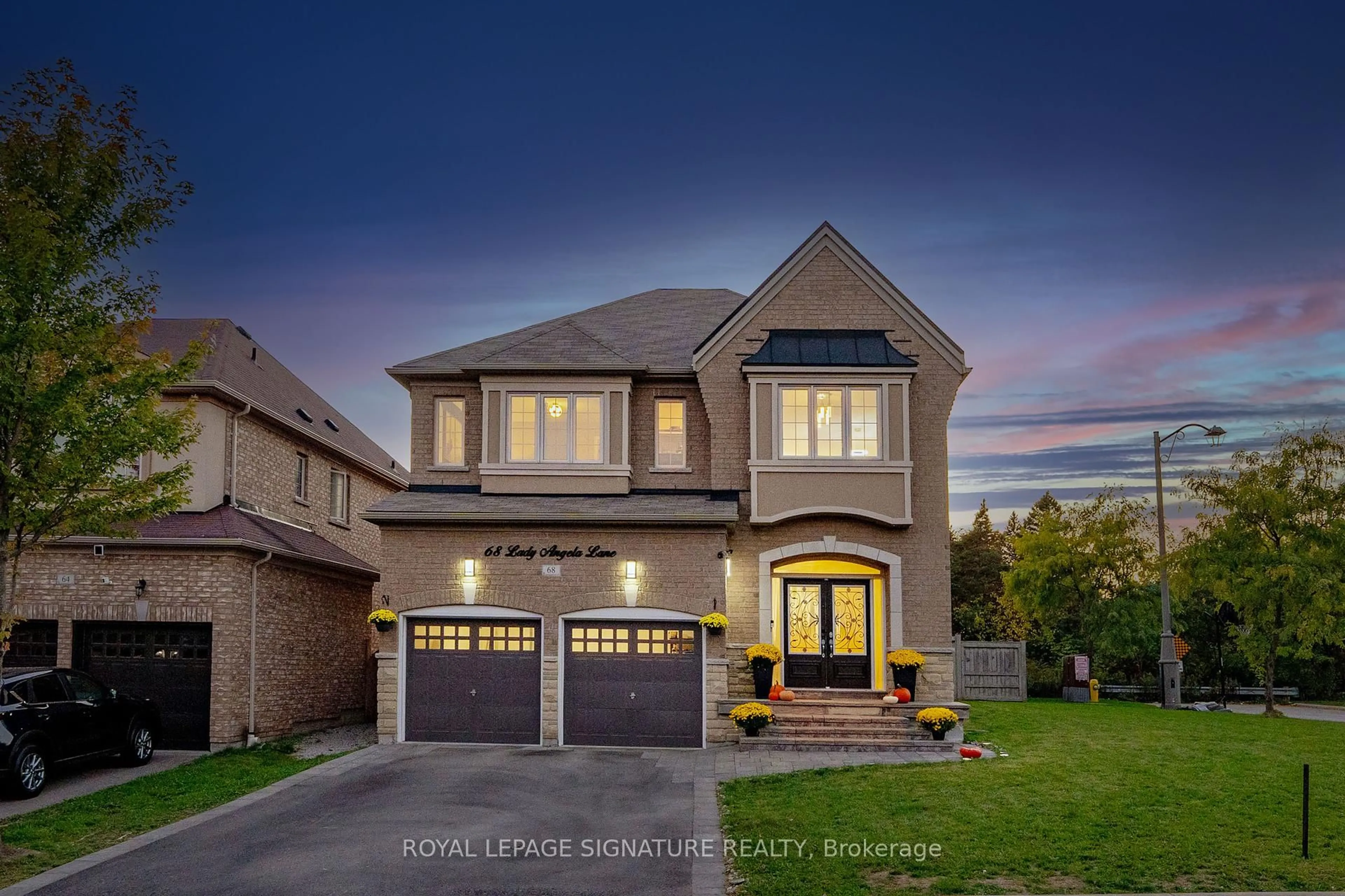 Home with brick exterior material, street for 68 Lady Angela Lane, Vaughan Ontario L6A 4S7