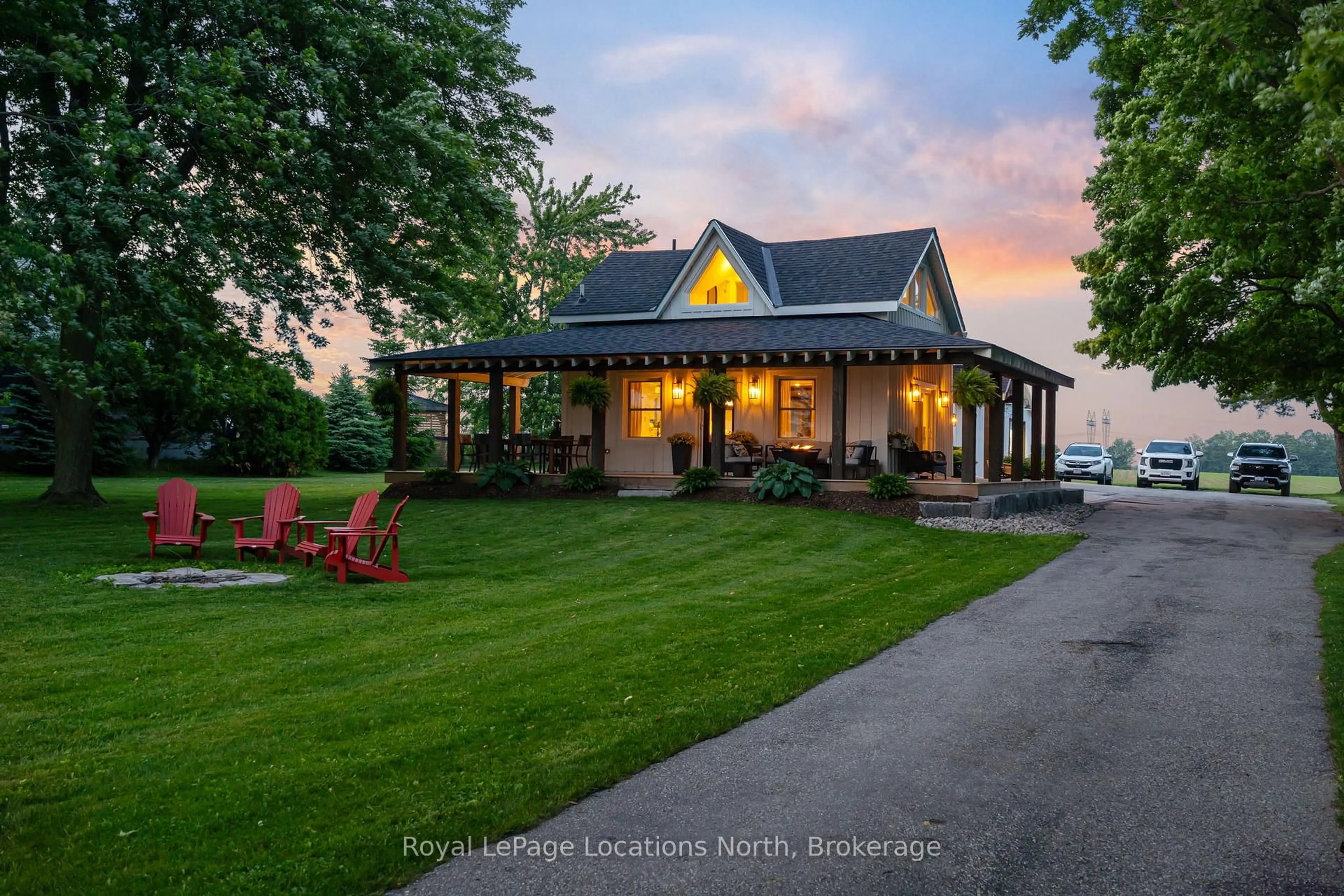 A pic from outside/outdoor area/front of a property/back of a property/a pic from drone, water/lake/river/ocean view for 5139 8th Line, Essa Ontario L0L 1L0