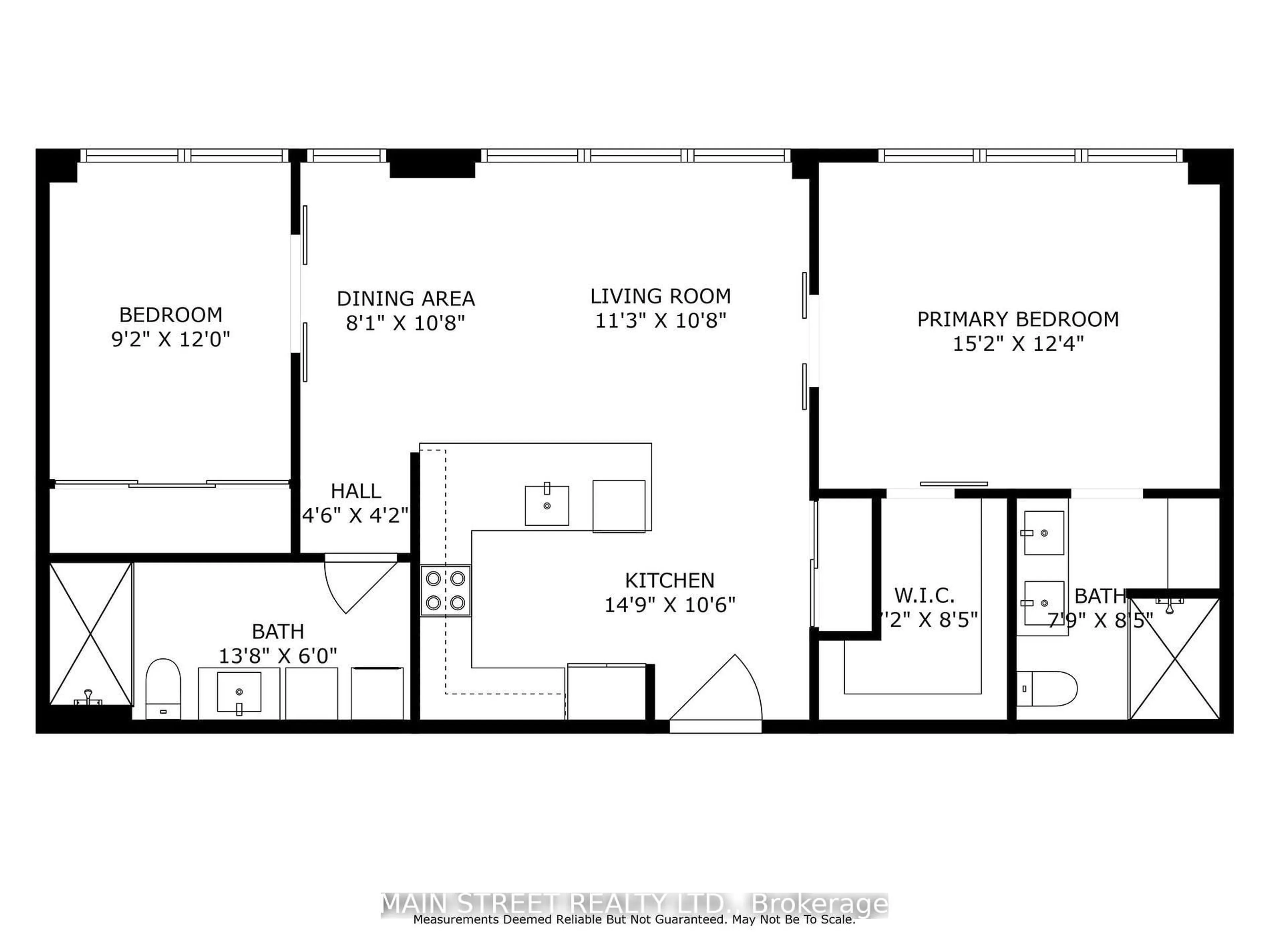 Floor plan for 543 Timothy St #107, Newmarket Ontario L3Y 1R1