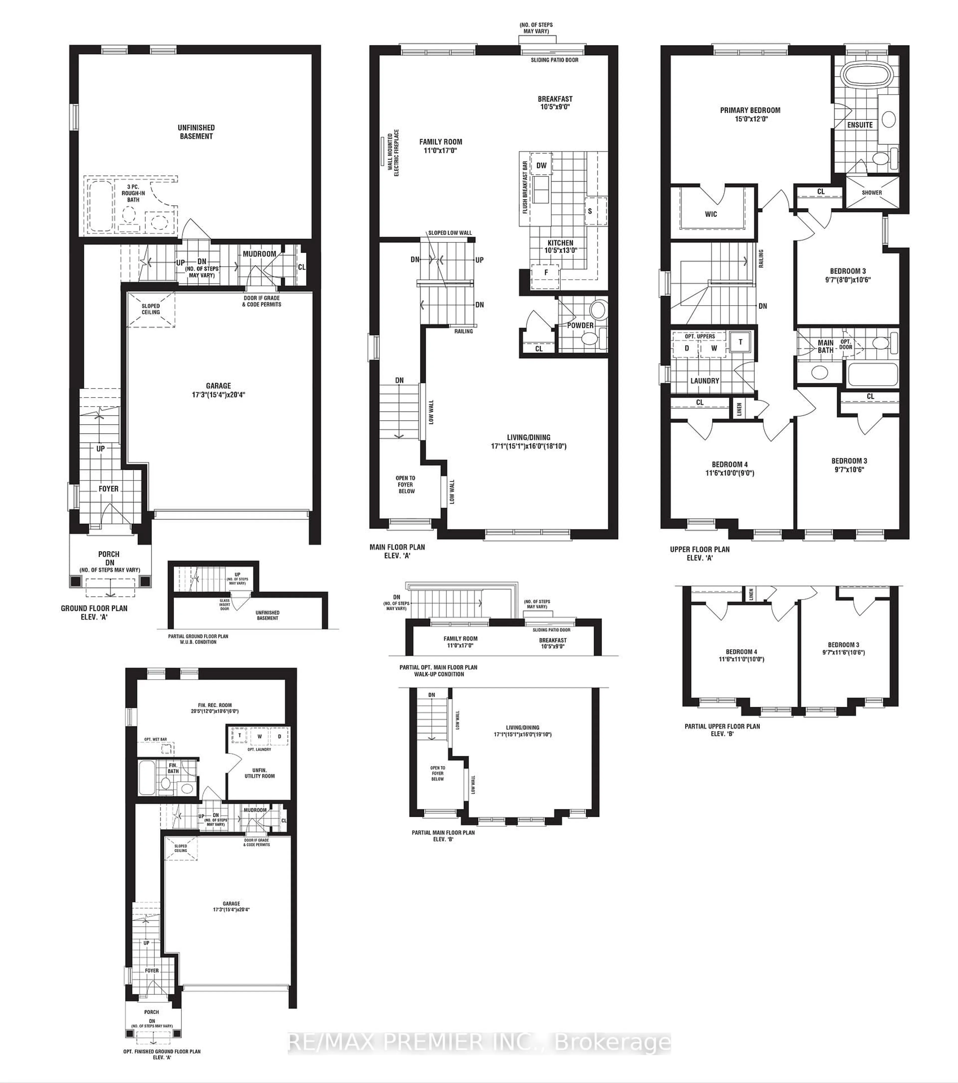 Floor plan for 215 Fallharvest Way, Whitchurch-Stouffville Ontario L4A 0S1