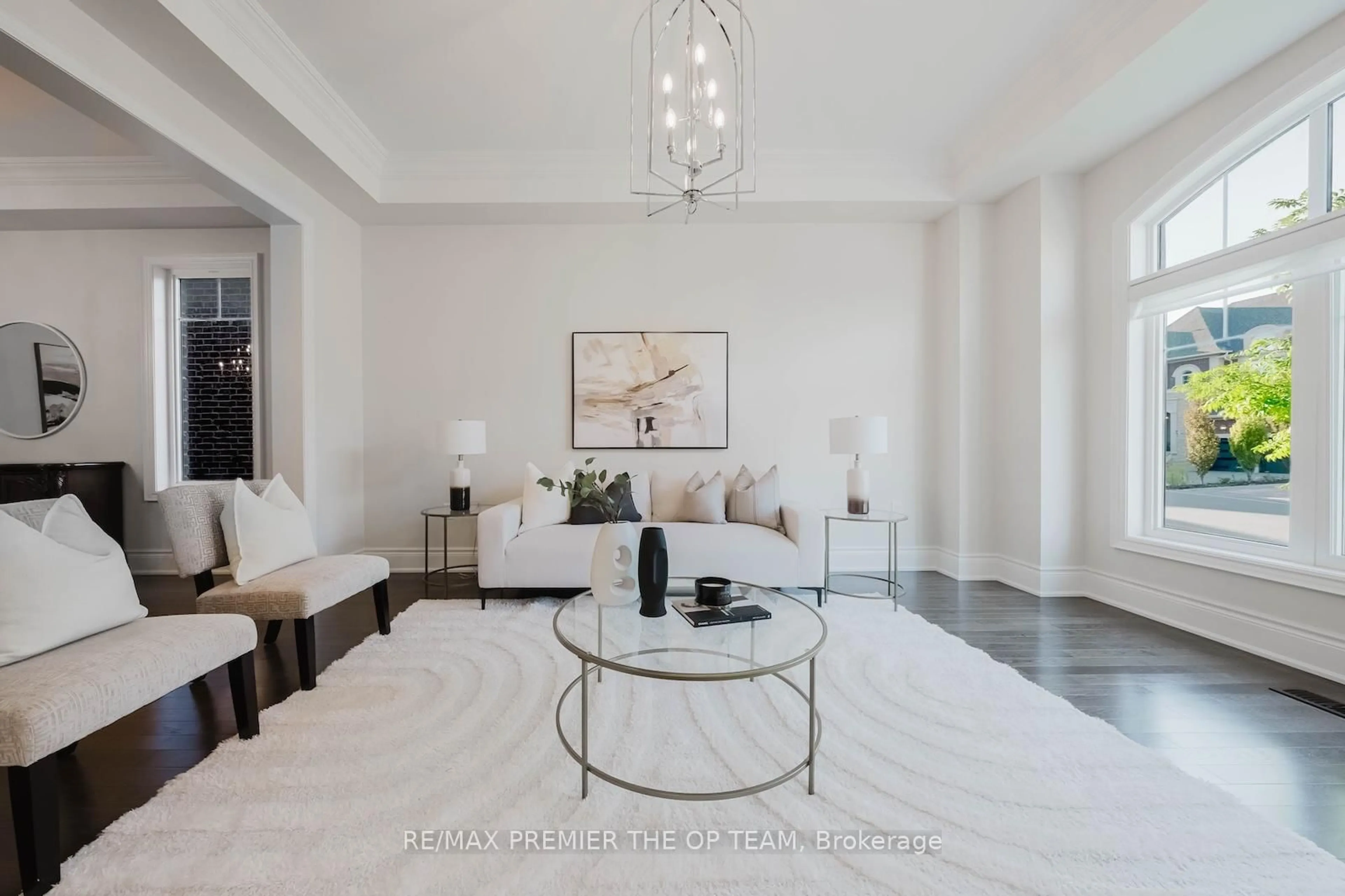 Living room with furniture, ceramic/tile floor for 70 Torgan Tr, Vaughan Ontario L4H 3X6