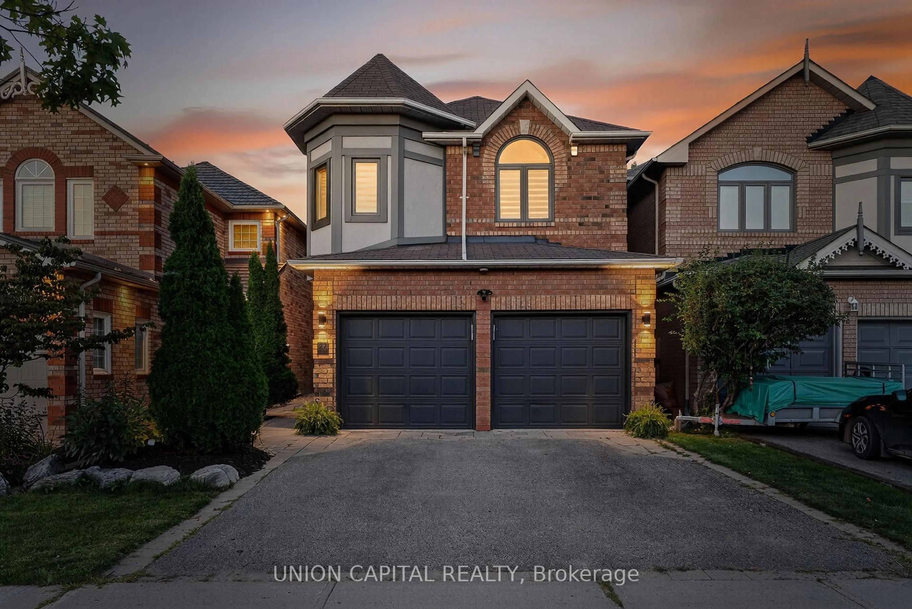 Home with brick exterior material, street for 27 Trent St, Aurora Ontario L4G 7E7