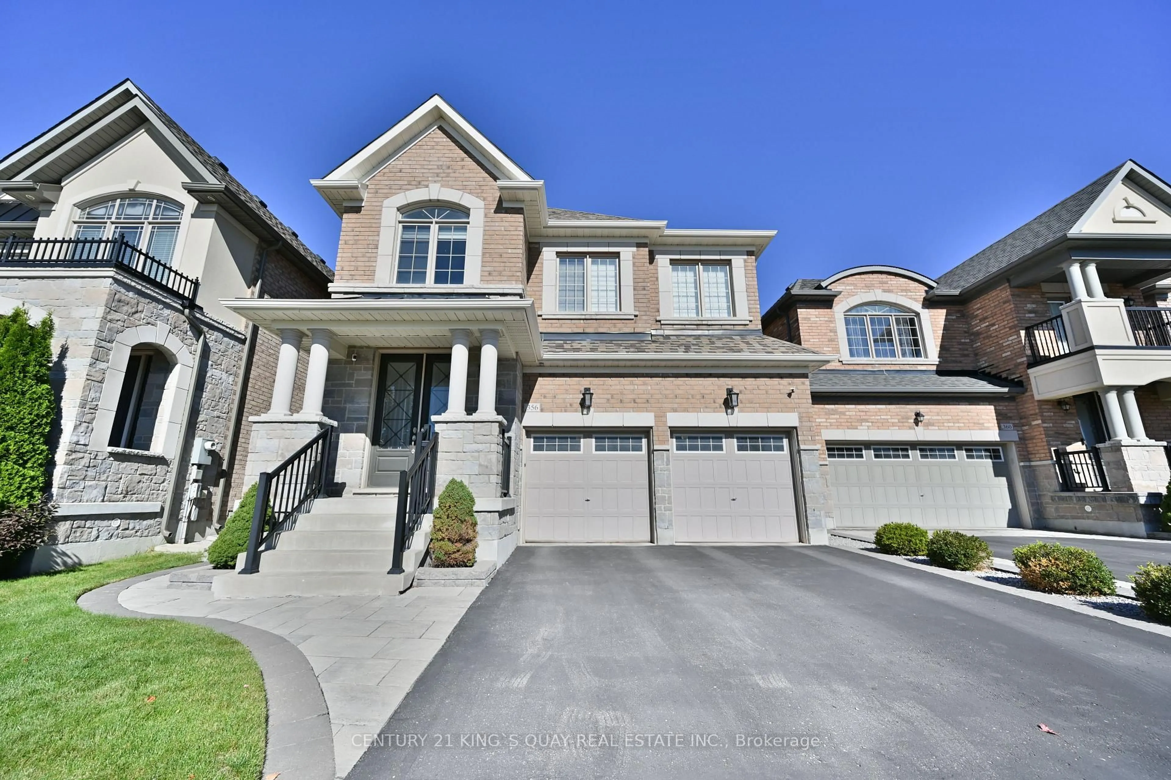 Home with brick exterior material, street for 356 Hartwell Way, Aurora Ontario L4G 0W5