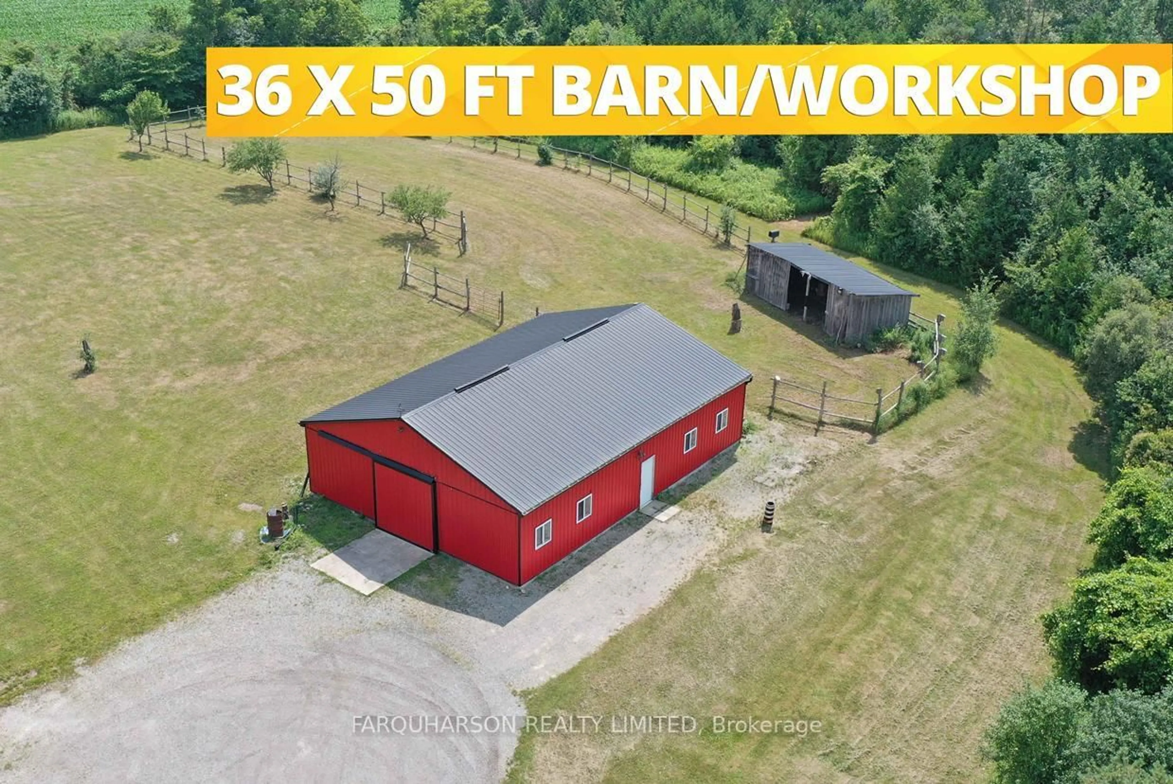 A pic from outside/outdoor area/front of a property/back of a property/a pic from drone, building for 12866 Regional Road 39, Uxbridge Ontario L0E 1T0
