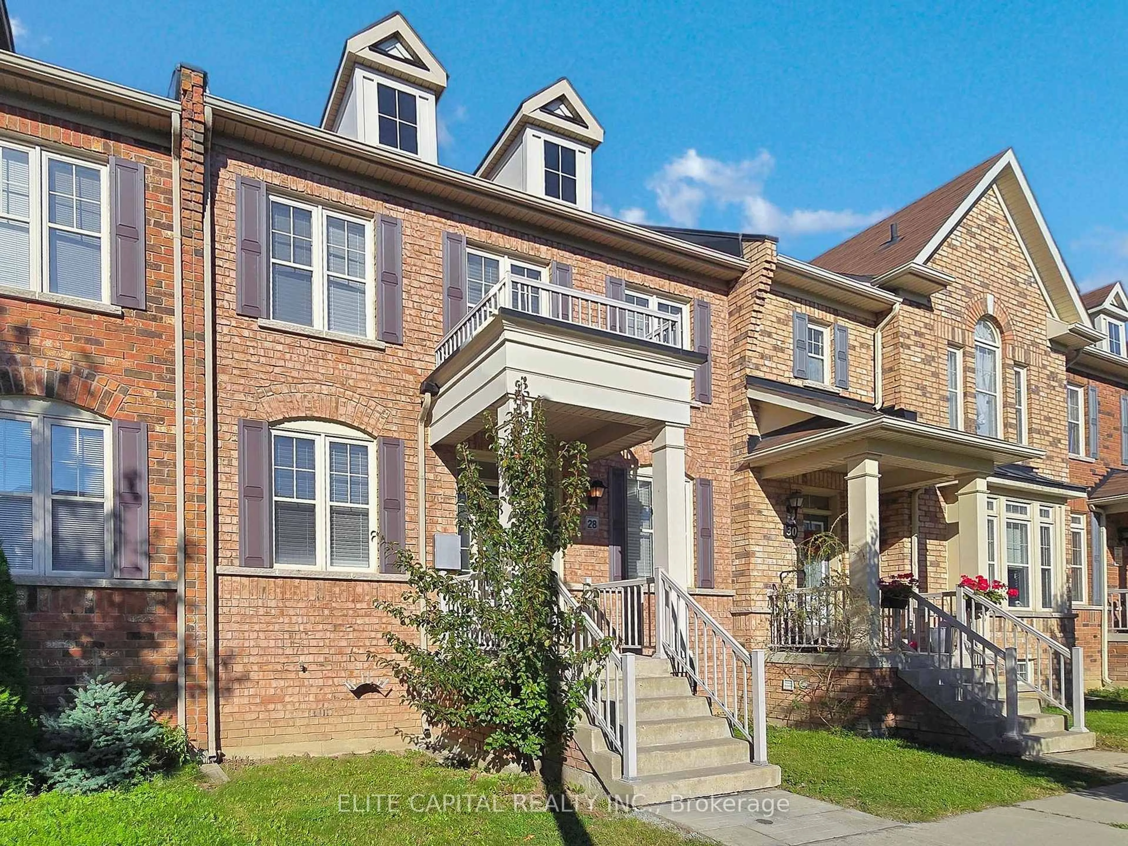 Home with brick exterior material, street for 28 Ivory Silk Dr, Markham Ontario L6C 0G8