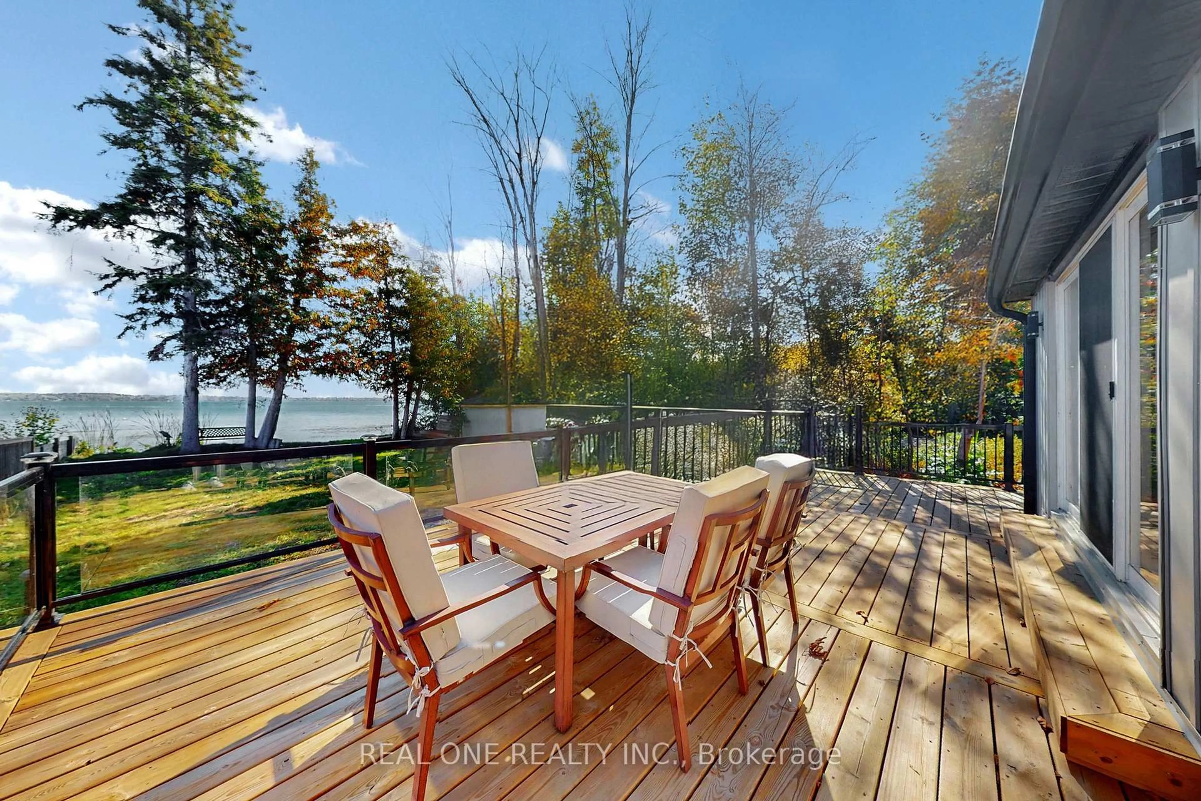 Patio, water/lake/river/ocean view for 241 Rockaway Beach Pl, Innisfil Ontario L0L 1K0