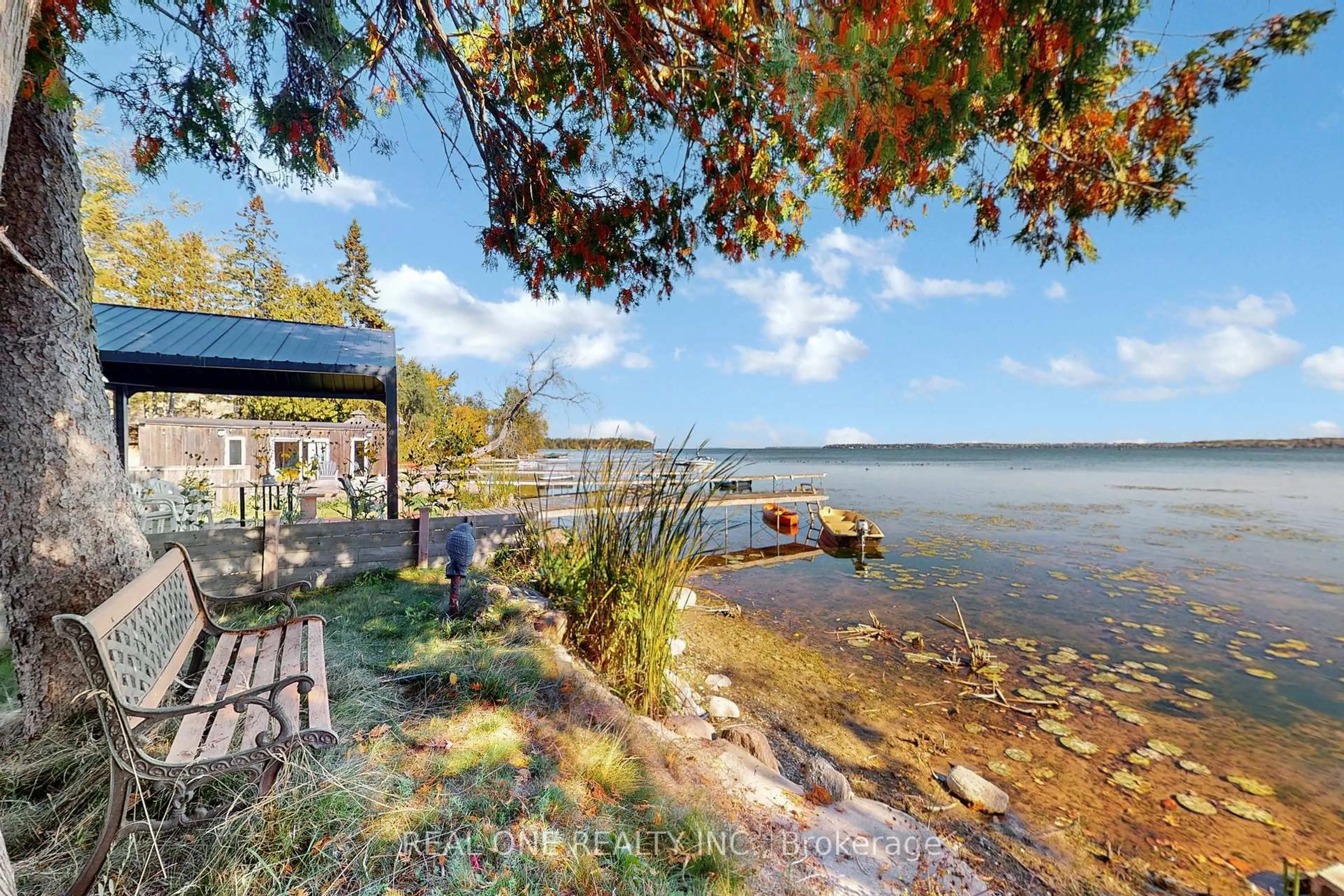 Patio, water/lake/river/ocean view for 241 Rockaway Beach Pl, Innisfil Ontario L0L 1K0