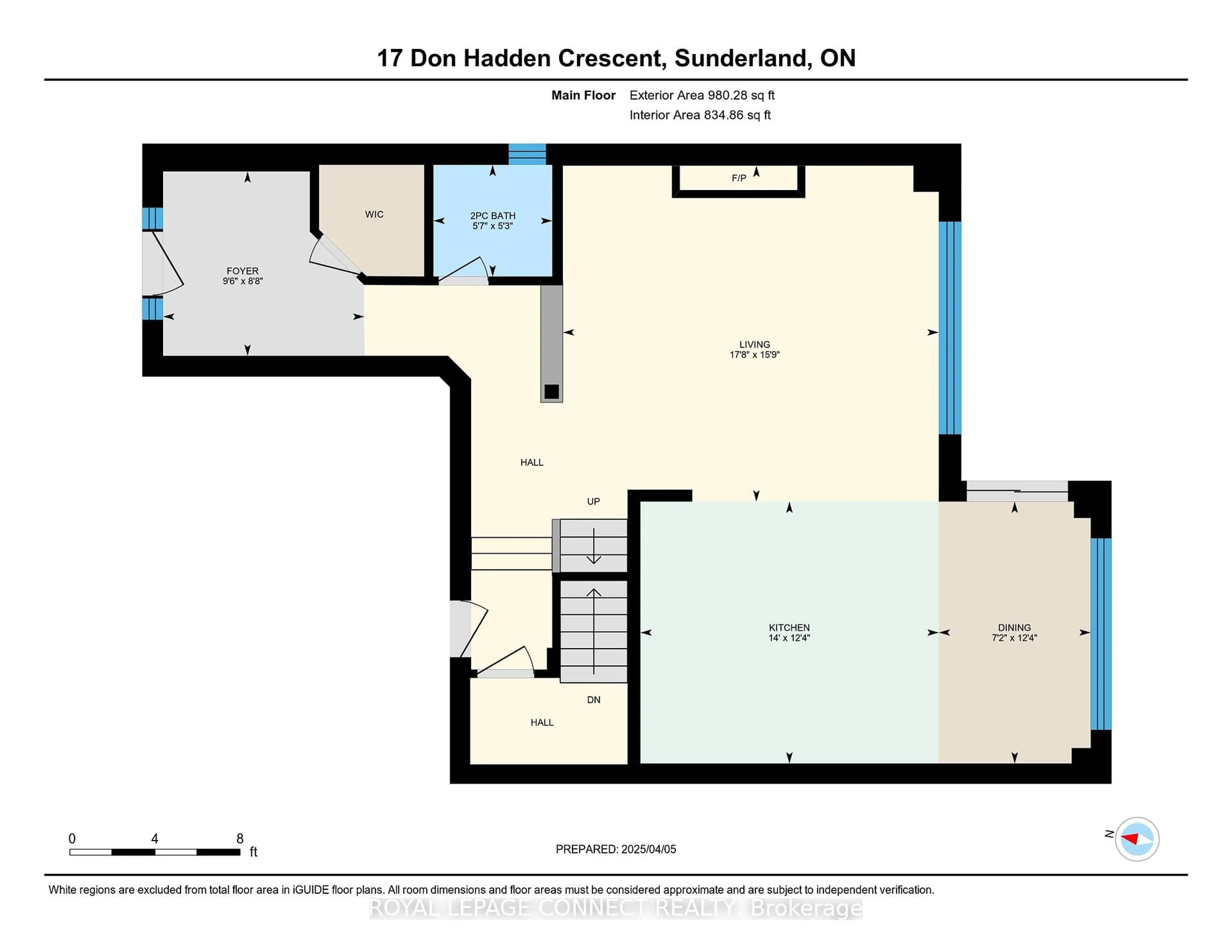 Floor plan for 17 Don Hadden Cres, Brock Ontario L0C 1H0