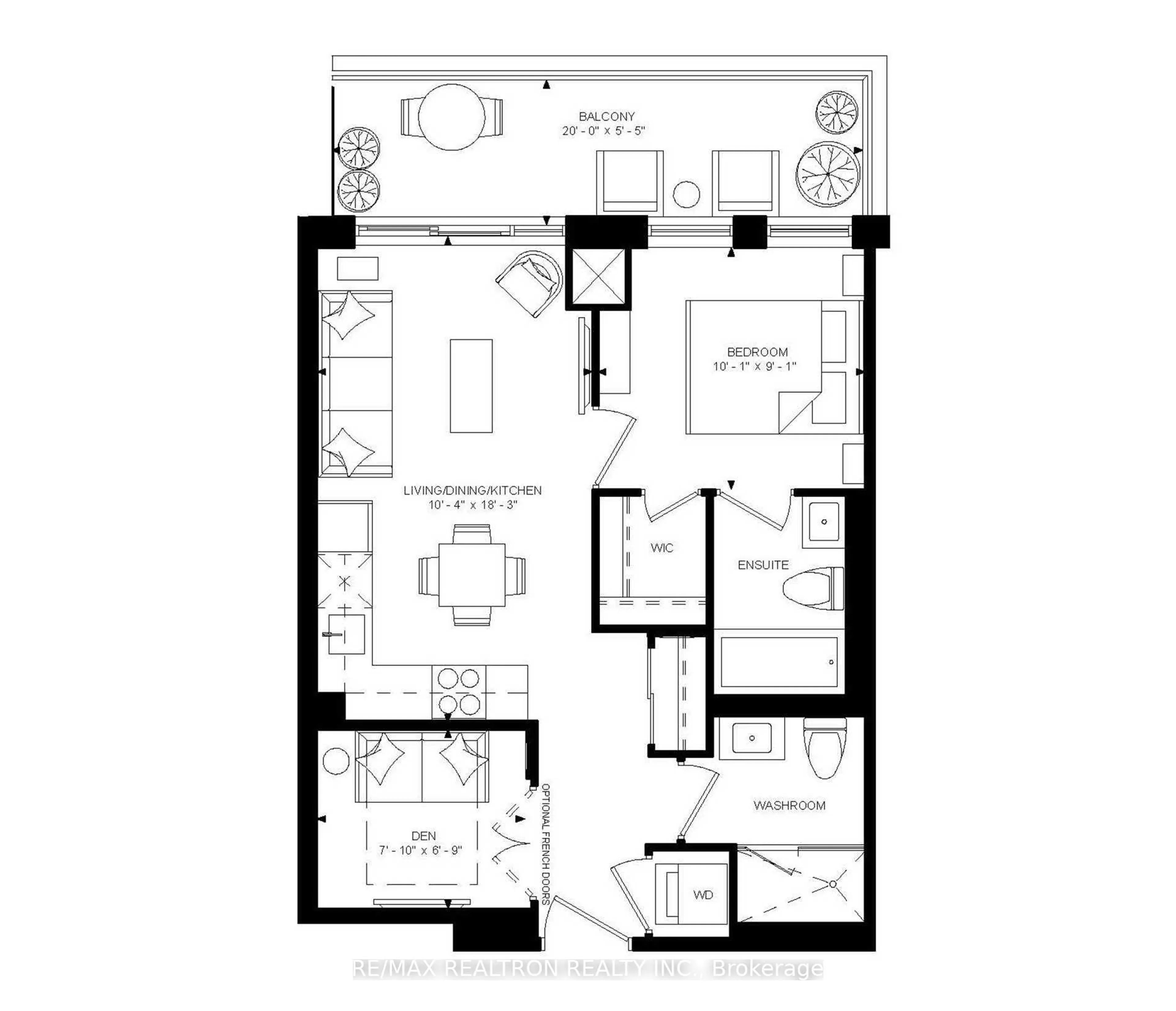 Floor plan for 8 Rouge Valley Dr #B716, Markham Ontario L6G 0G8