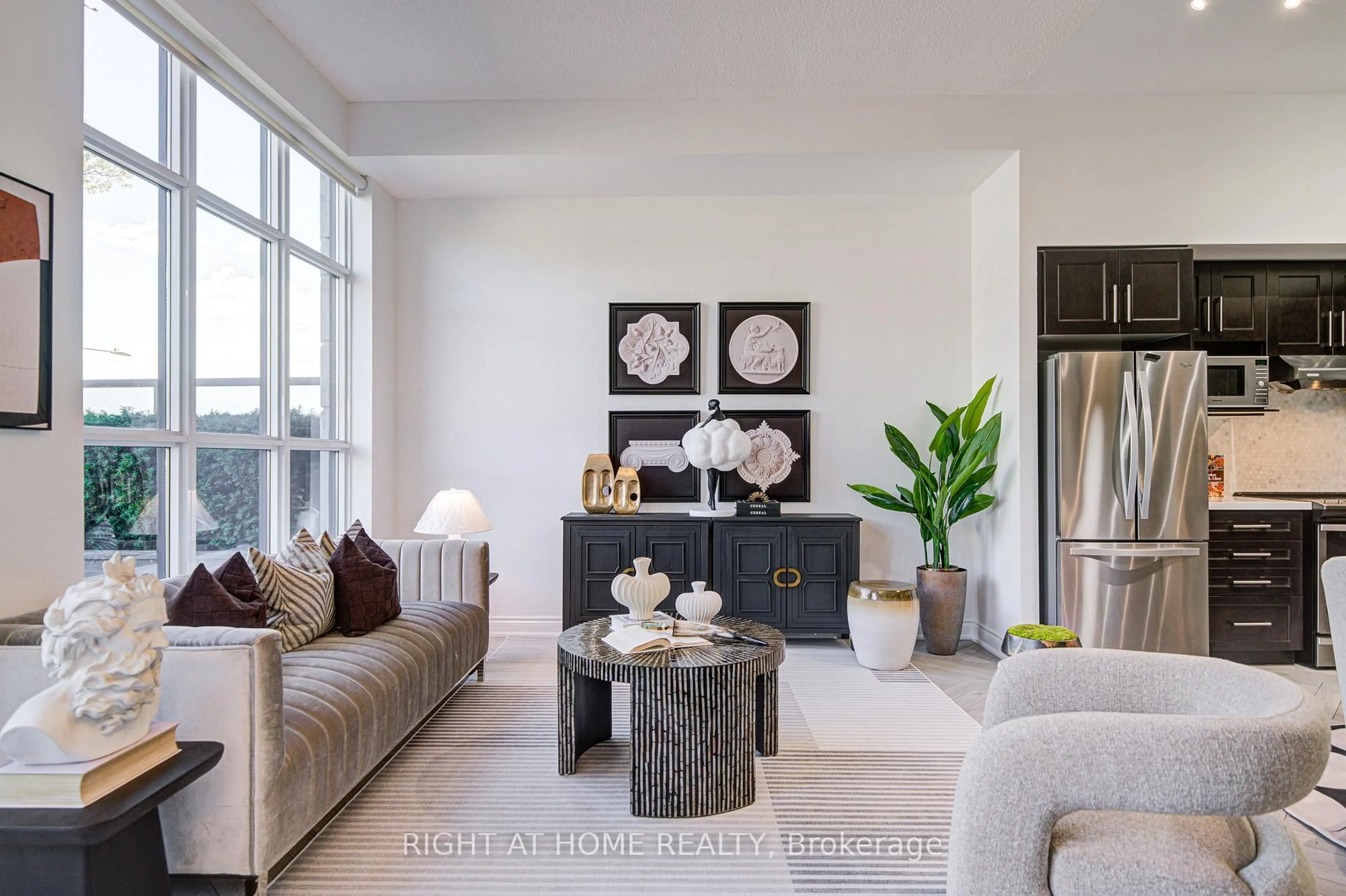 Living room with furniture, unknown for 38 Cedarland Dr #C103, Markham Ontario L6G 0G7