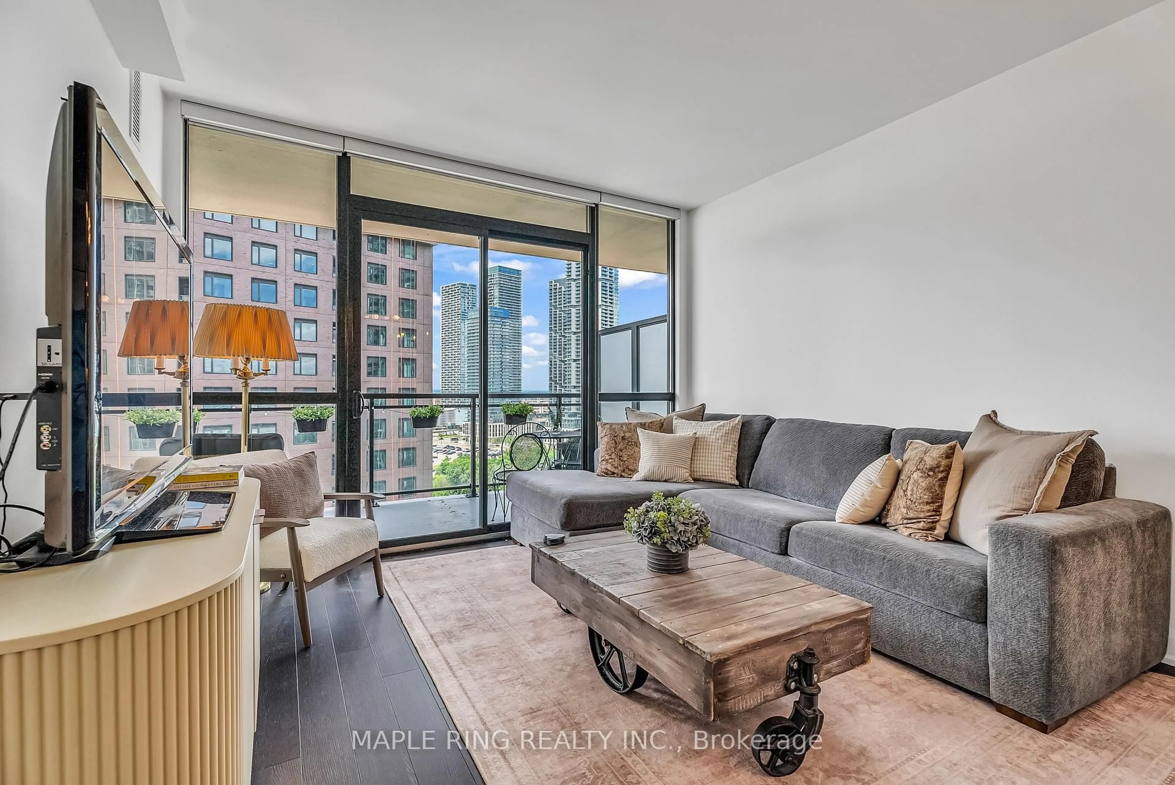 Living room with furniture, unknown for 2910 Highway 7 #1406, Vaughan Ontario L4K 0G3