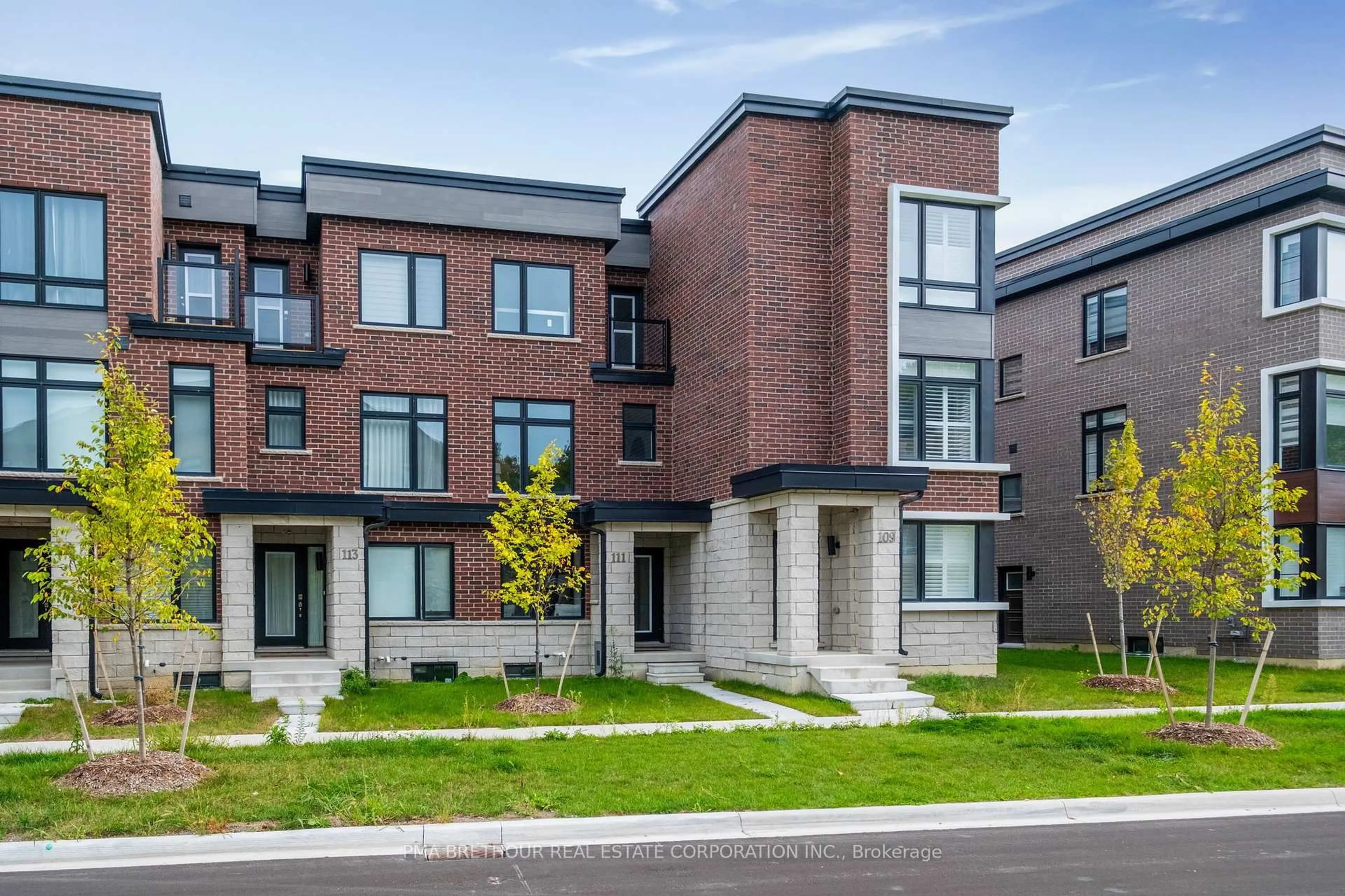 Home with brick exterior material, street for 111 Cornell Rouge Blvd, Markham Ontario L6B 1R1