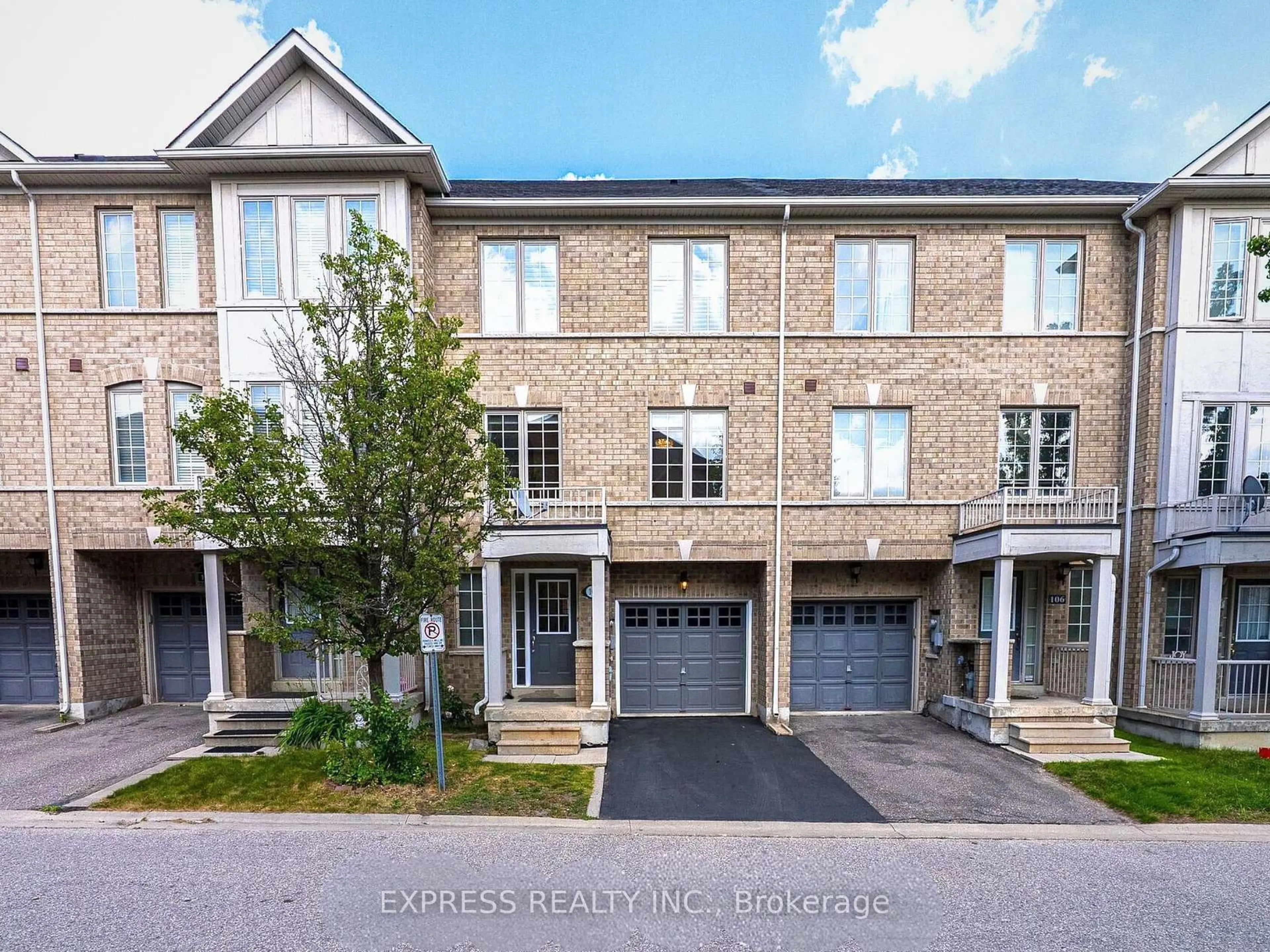 A pic from outside/outdoor area/front of a property/back of a property/a pic from drone, street for 104 Prince Charles Way, Markham Ontario L6C 0B5