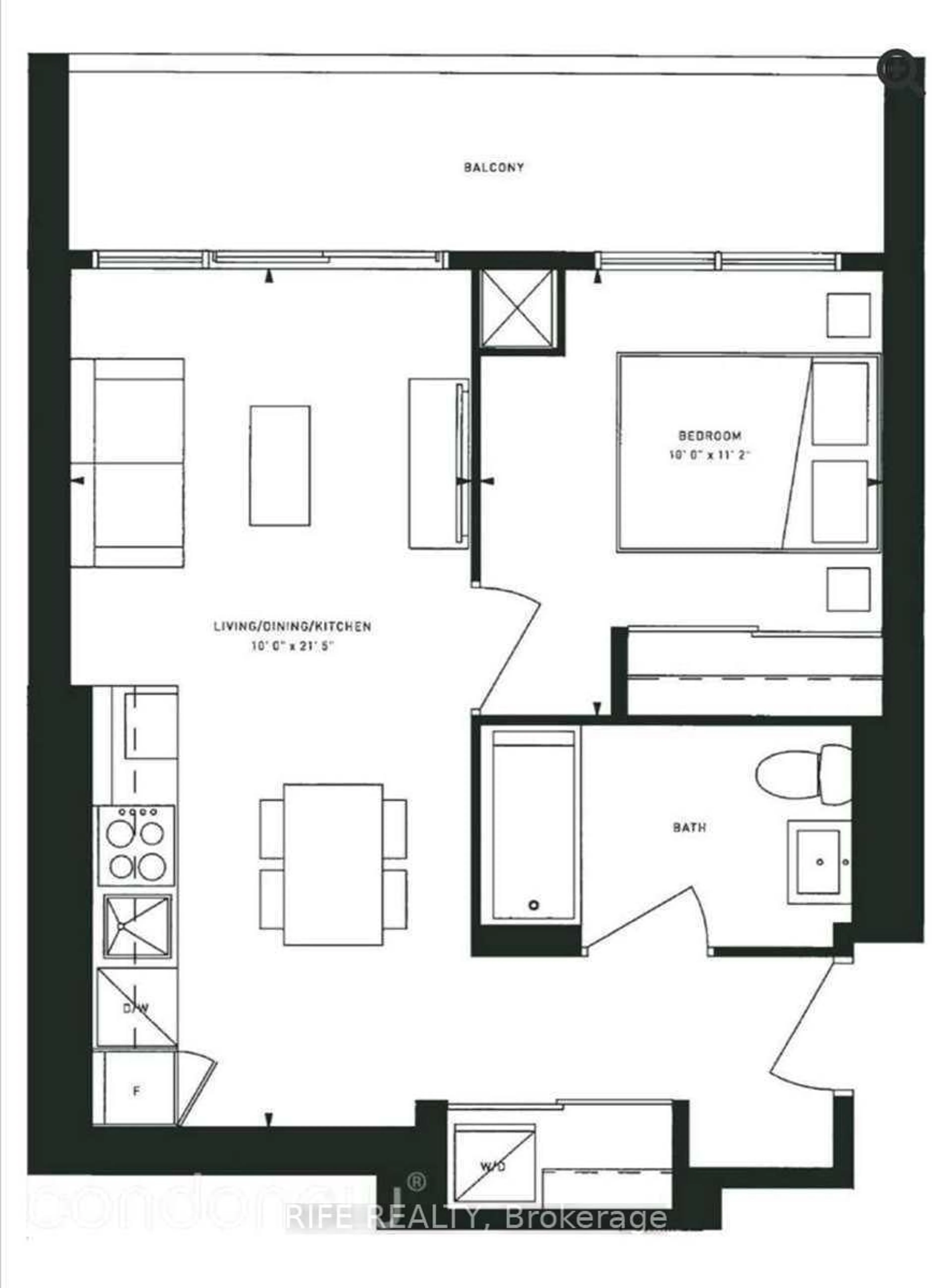 Floor plan for 5 Buttermill Ave #4811, Vaughan Ontario L4K 0J5