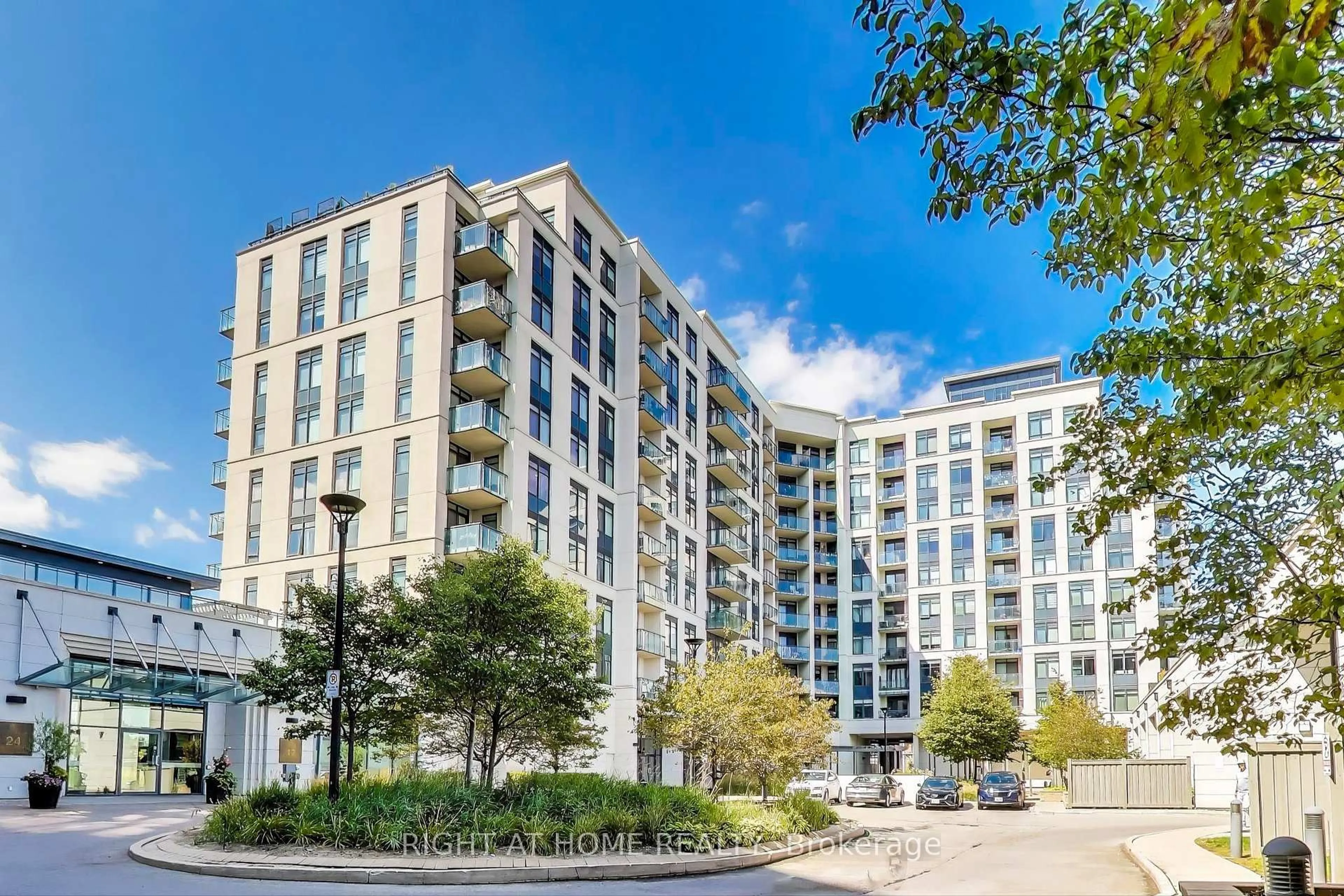 A pic from outside/outdoor area/front of a property/back of a property/a pic from drone, unknown for 12 Woodstream Blvd #317, Vaughan Ontario L4L 8C3