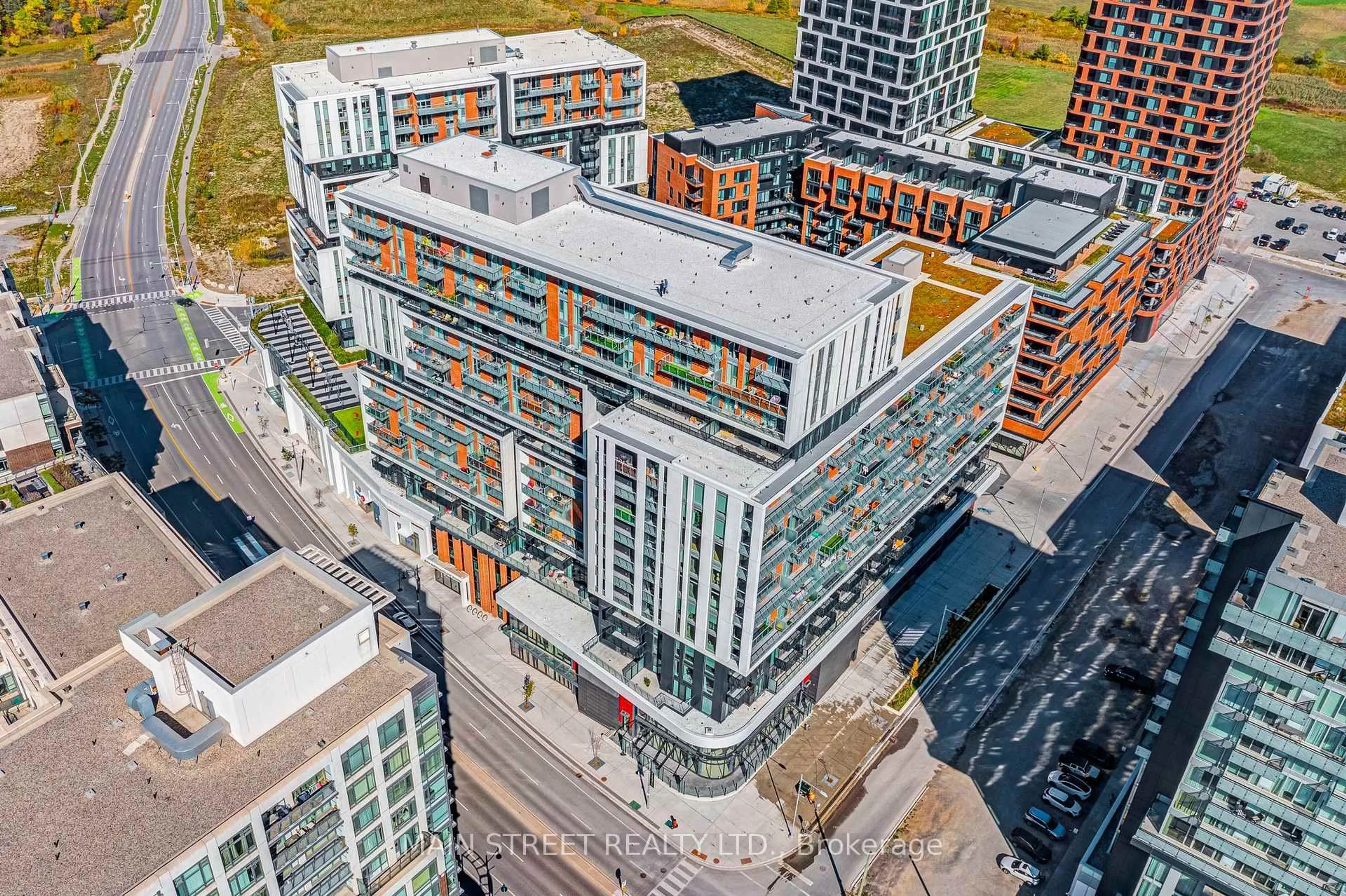 A pic from outside/outdoor area/front of a property/back of a property/a pic from drone, city buildings view from balcony for 8119 Birchmount Rd #716, Markham Ontario L6G 0H5
