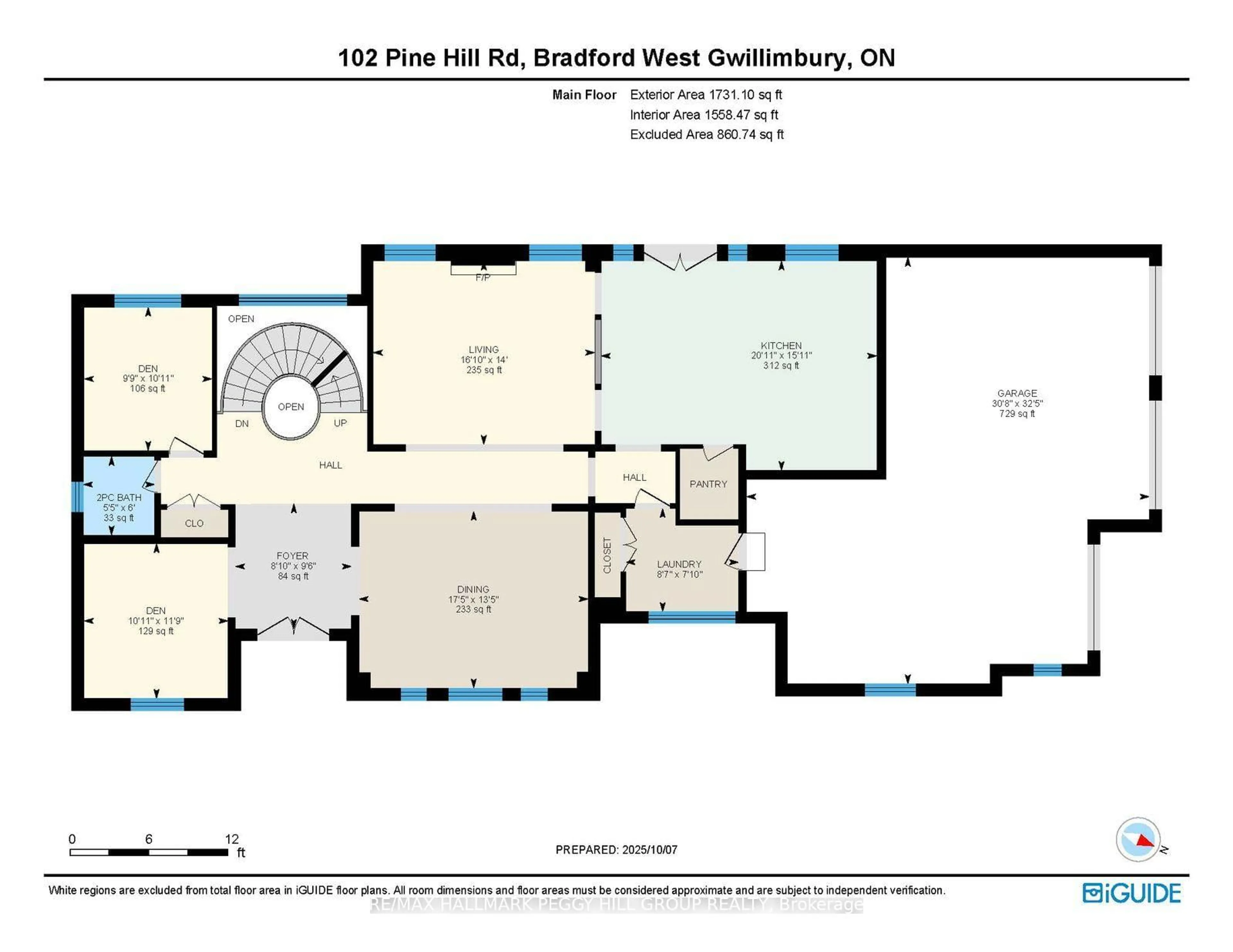 Floor plan for 102 Pine Hill Rd, Bradford West Gwillimbury Ontario L3Z 0H1