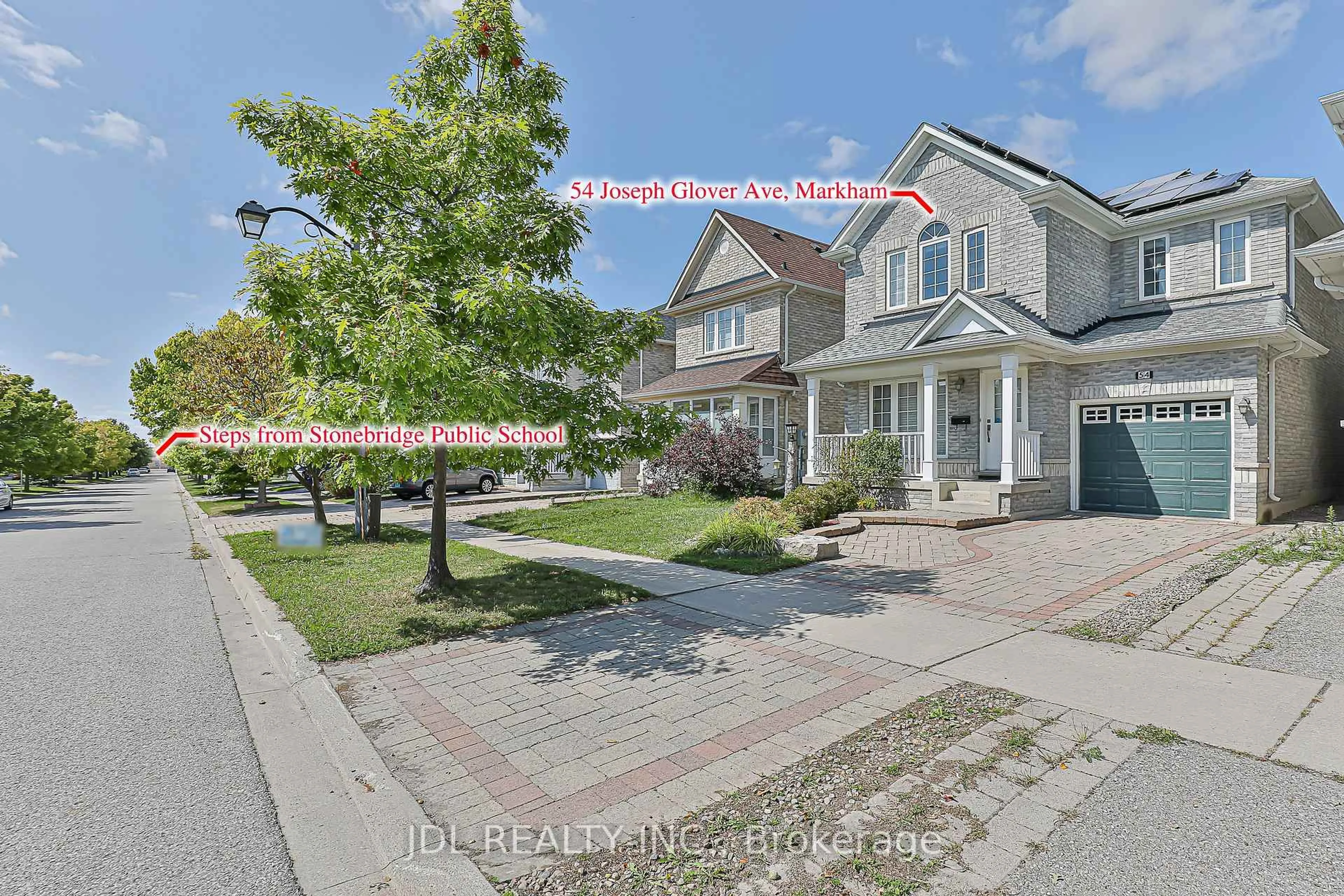 Home with brick exterior material, street for 54 Joseph Glover Ave, Markham Ontario L6C 3G5