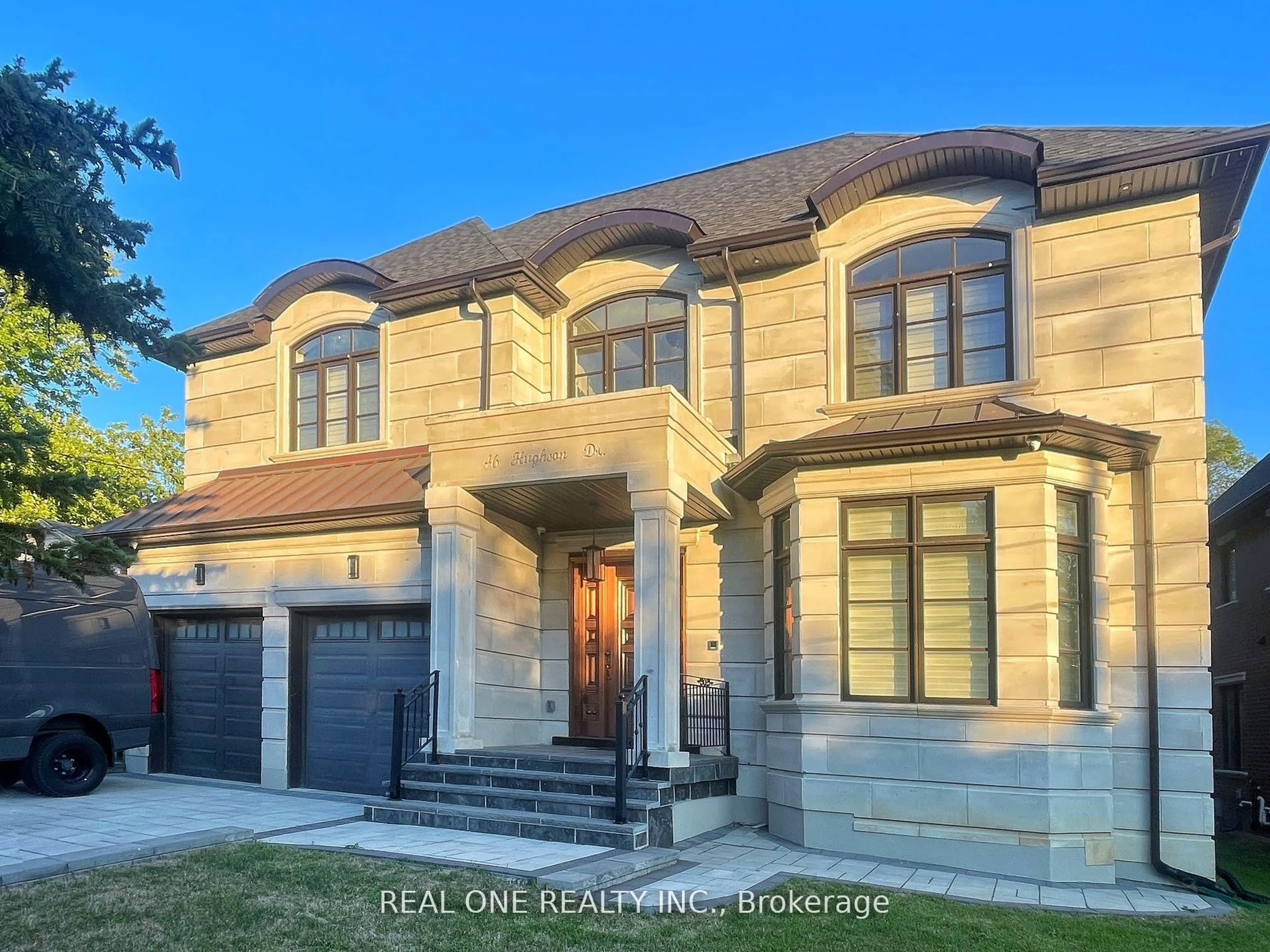 Home with brick exterior material, street for 46 Hughson Dr, Markham Ontario L3R 2T8