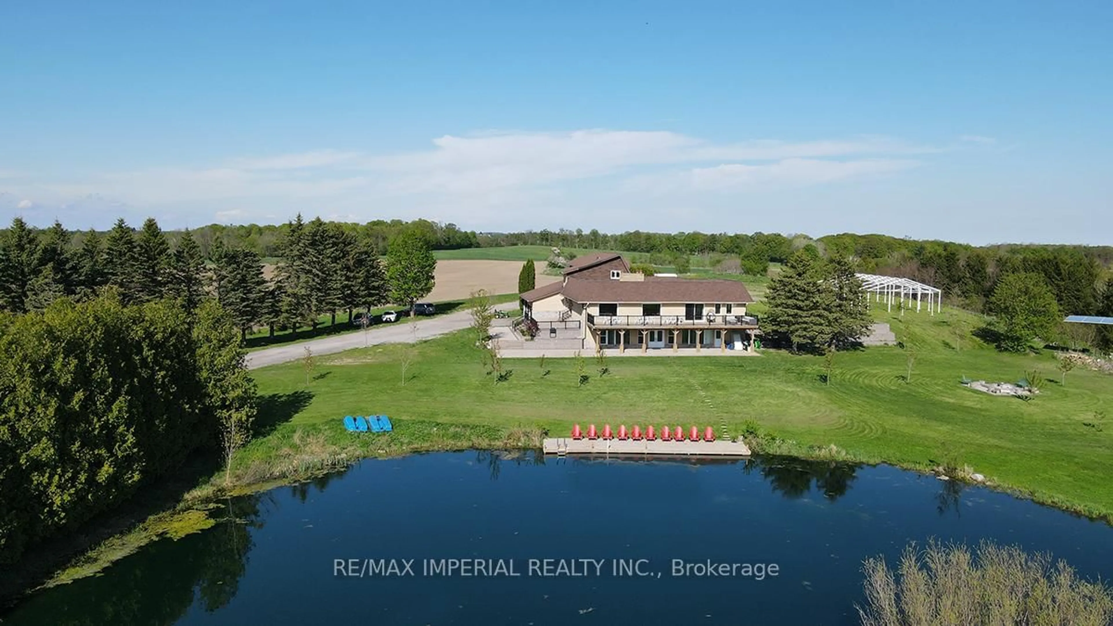 A pic from outside/outdoor area/front of a property/back of a property/a pic from drone, water/lake/river/ocean view for 13969 Kennedy Rd, Whitchurch-Stouffville Ontario L4A 4B4