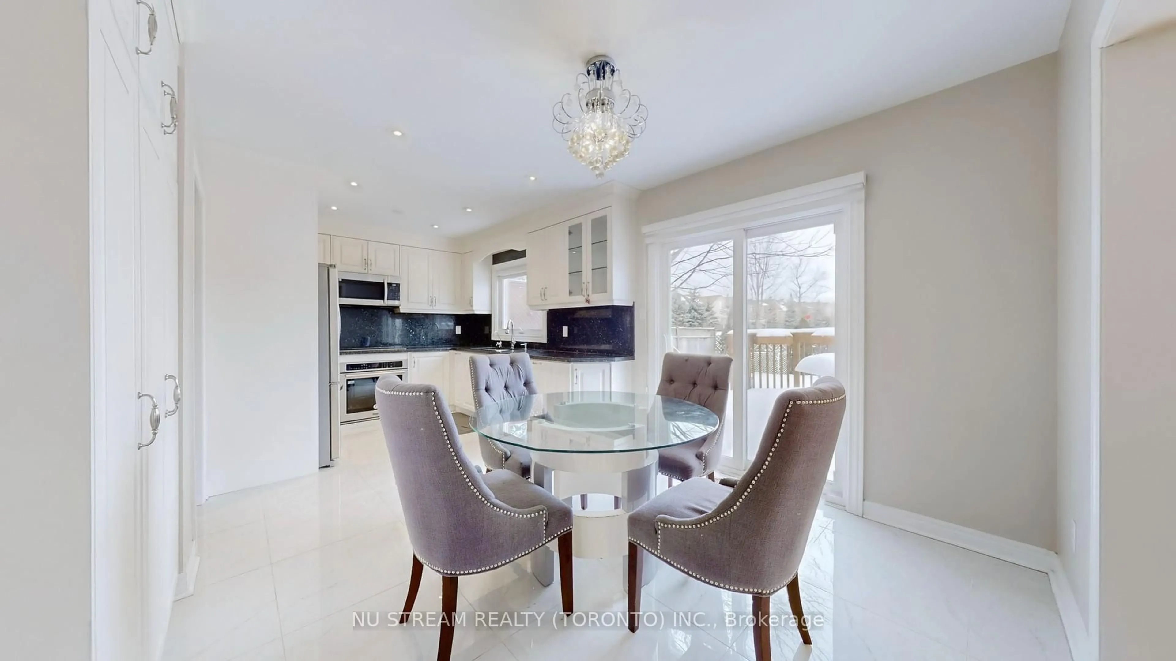 Contemporary kitchen, ceramic/tile floor for 71 Alpine Cres, Richmond Hill Ontario L4S 1W1