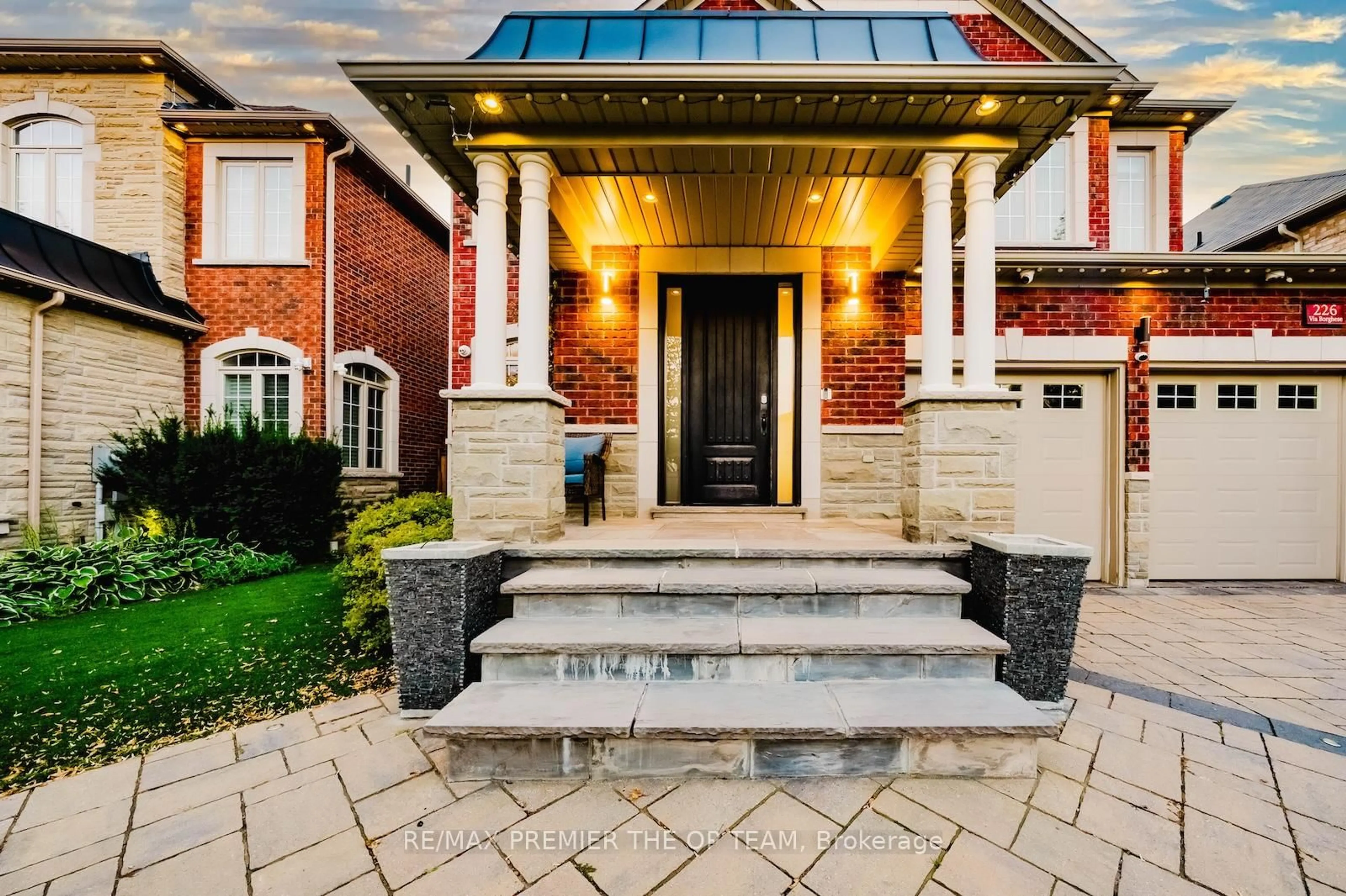 Home with brick exterior material, street for 226 Via Borghese St, Vaughan Ontario L4H 0Y6