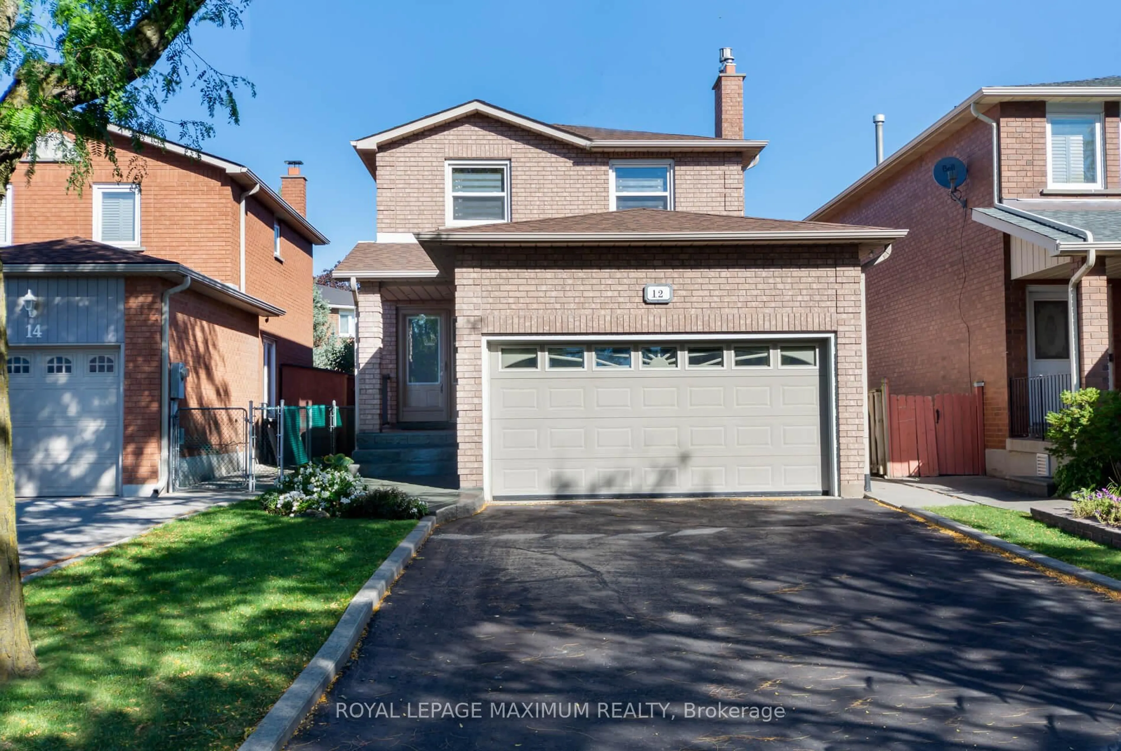Home with brick exterior material, street for 12 Checker Crt, Vaughan Ontario L4J 5X3