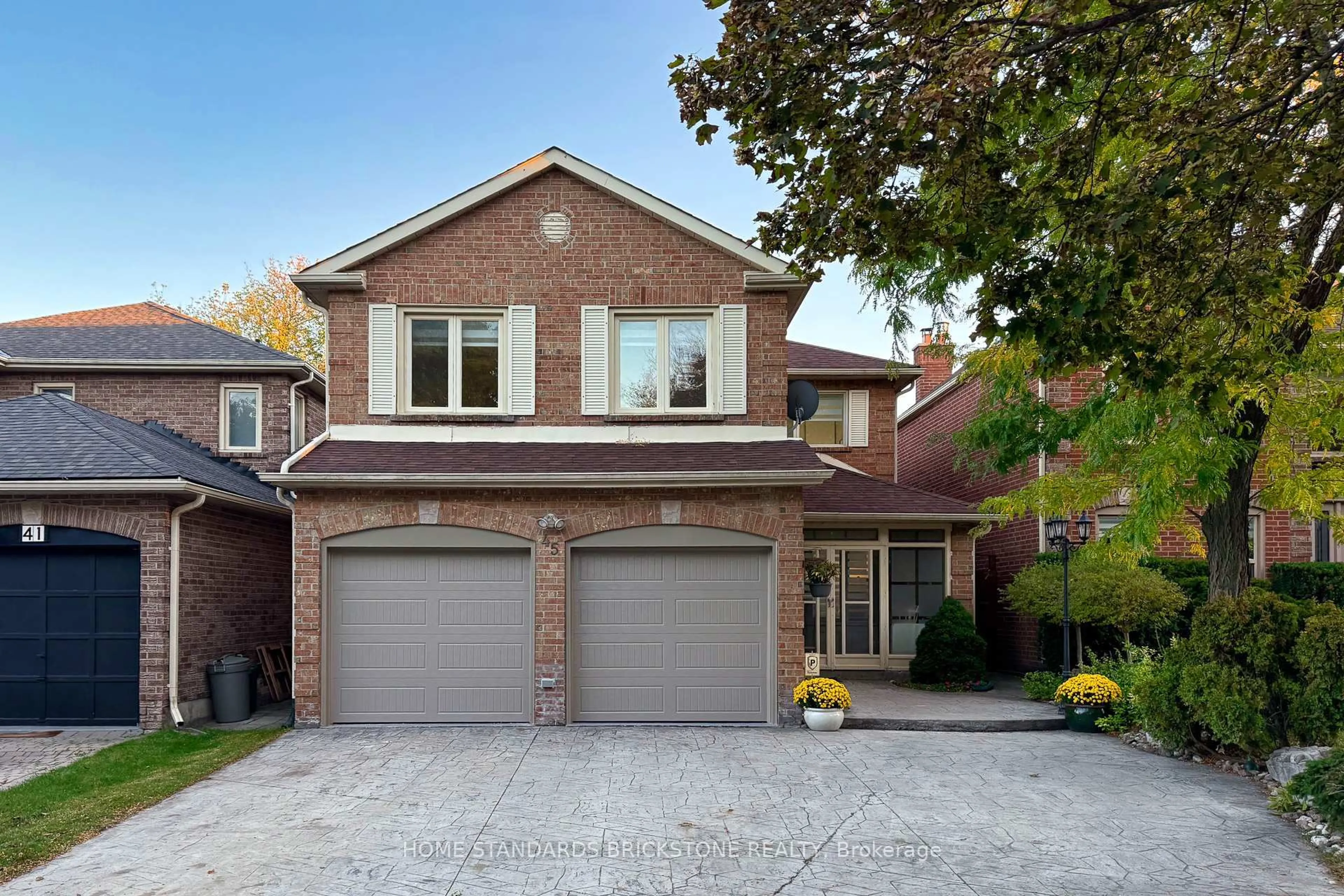 Home with brick exterior material, street for 45 Spring Gate Blvd, Vaughan Ontario L4J 3C9