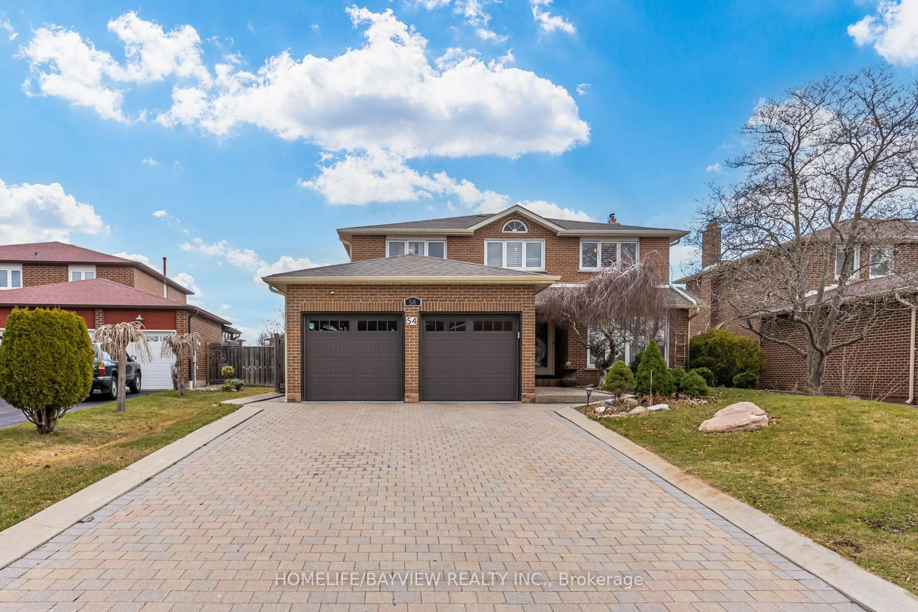 Home with brick exterior material, street for 54 Airdrie Dr, Vaughan Ontario L4L 1C6