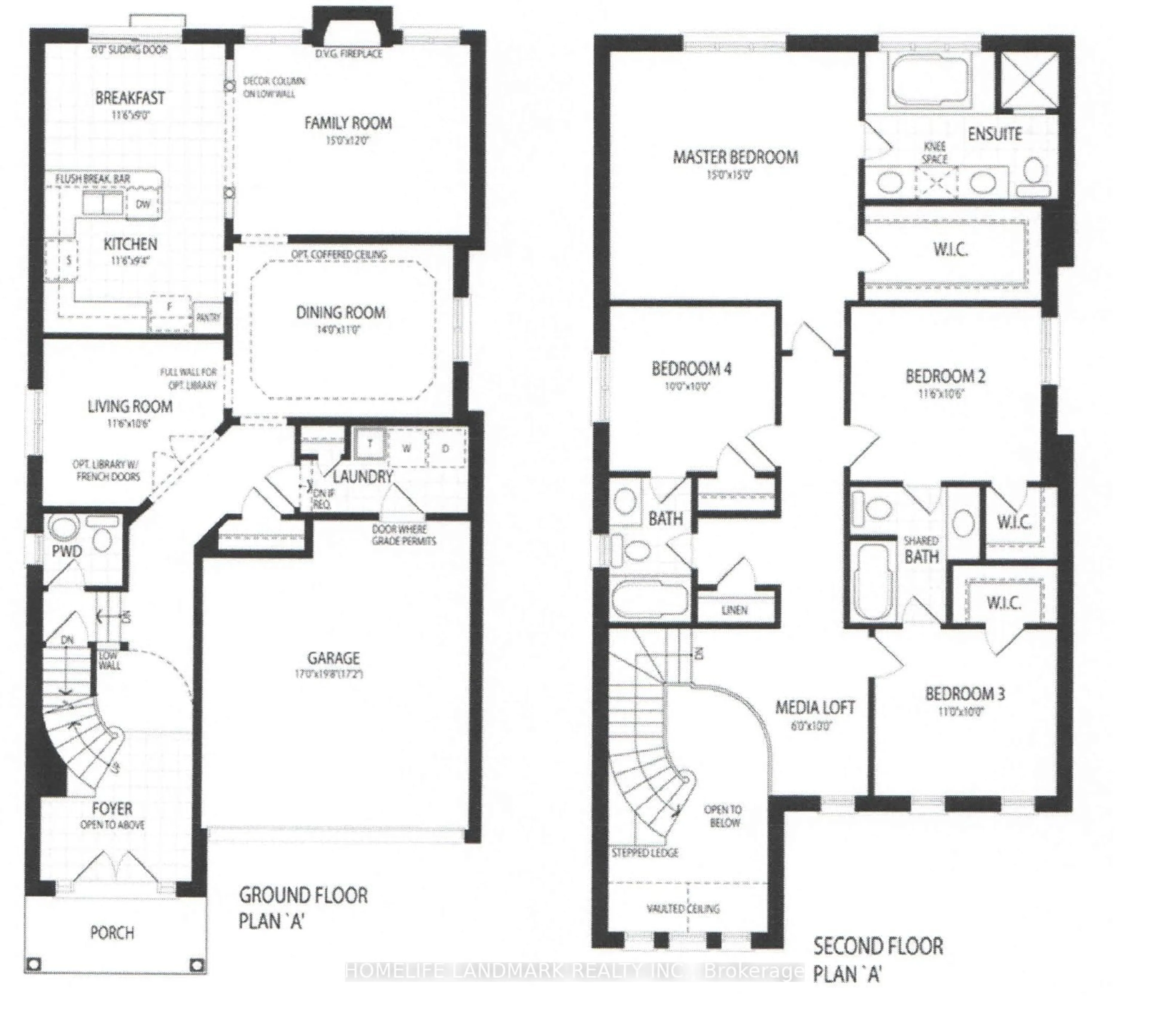 Floor plan for 602 Clifford Perry Pl, Newmarket Ontario L3X 0J2