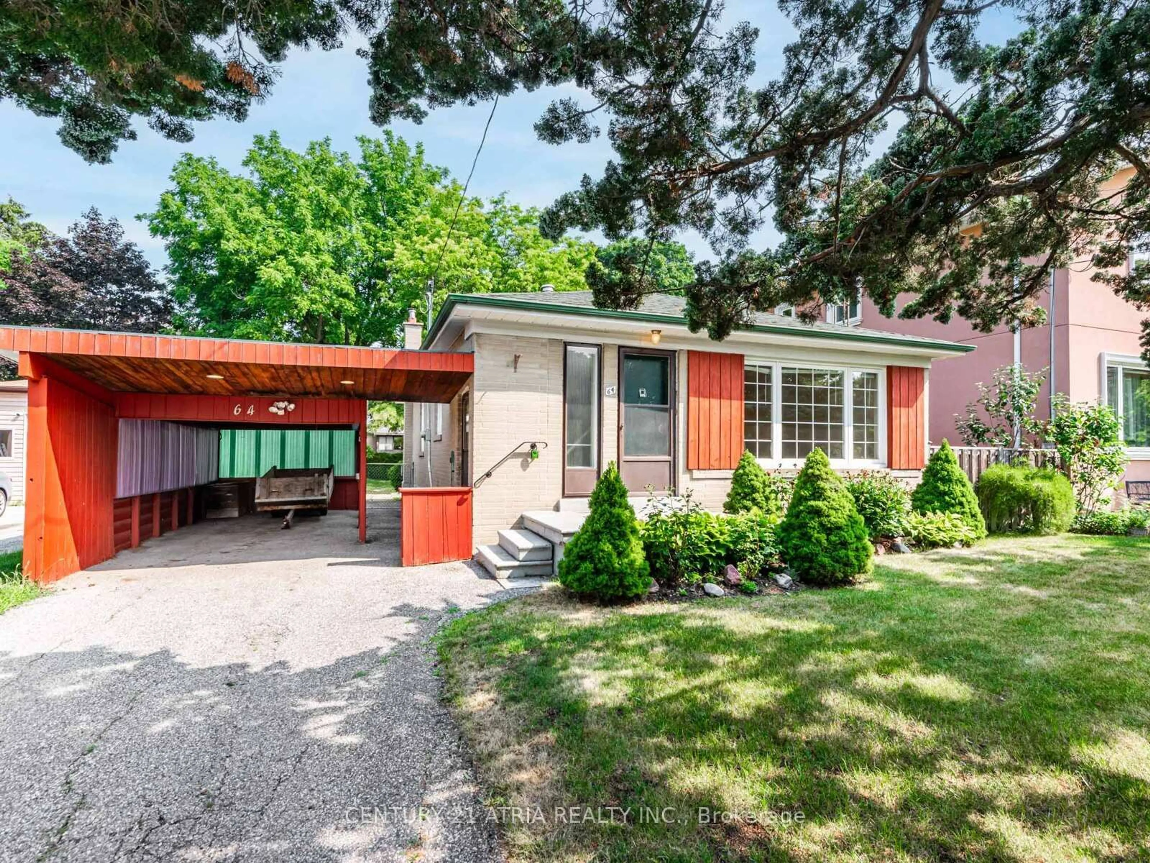 Home with brick exterior material, street for 64 Rockport Cres, Richmond Hill Ontario L4C 2L6