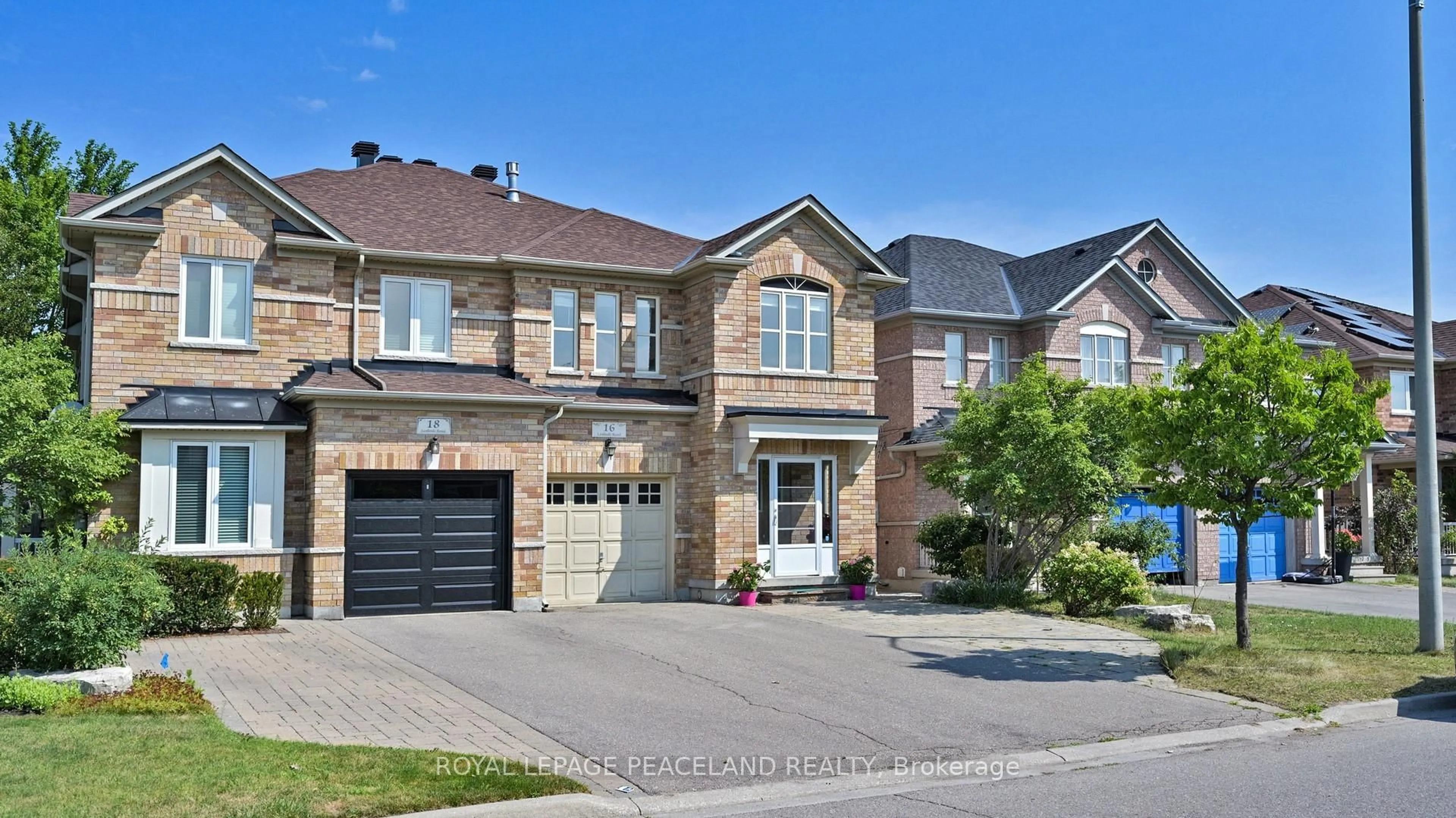 Home with brick exterior material, street for 16 Lealinds Rd, Vaughan Ontario L6A 0P5