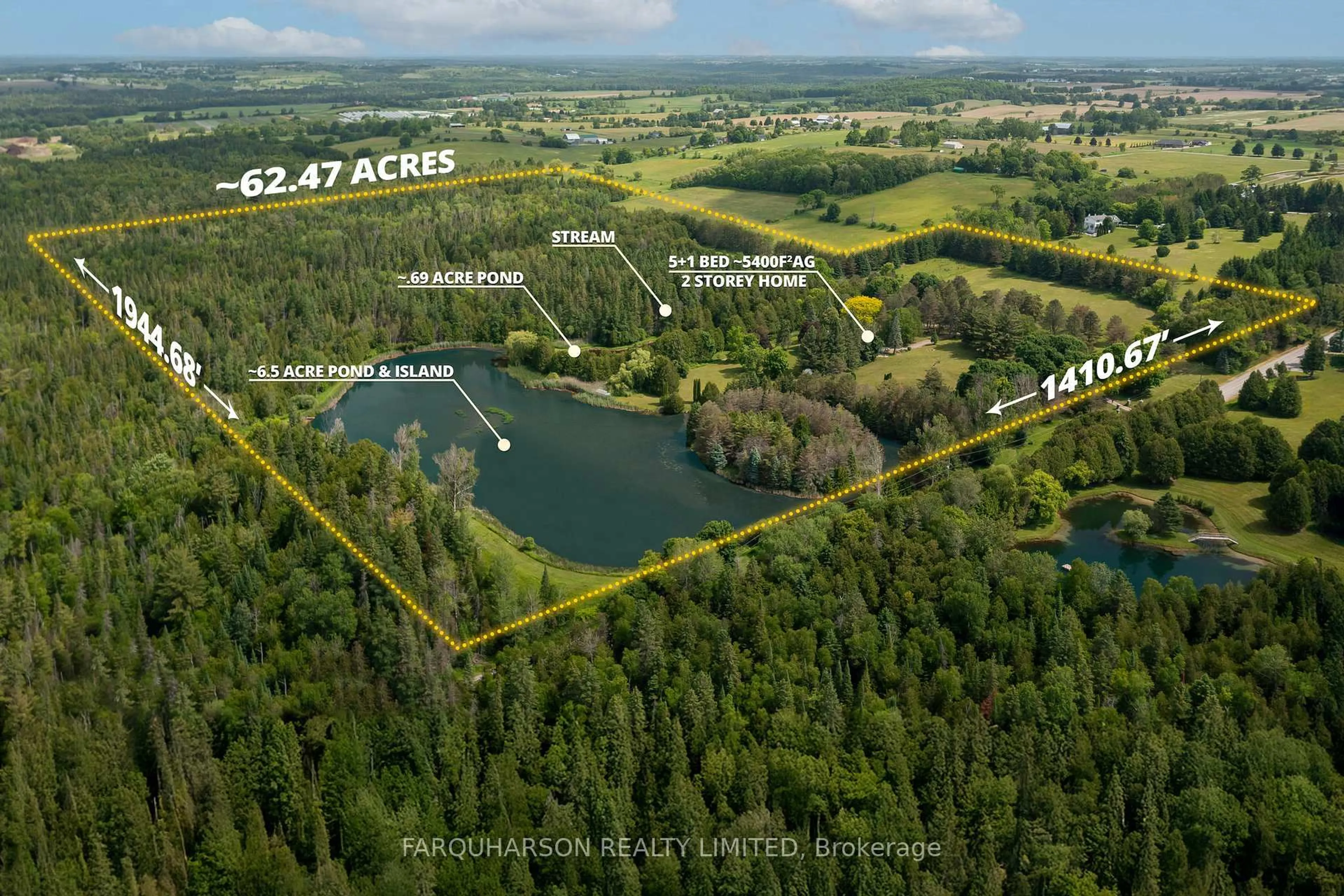 A pic from outside/outdoor area/front of a property/back of a property/a pic from drone, water/lake/river/ocean view for 360 Ashworth Rd, Uxbridge Ontario L0E 1T0