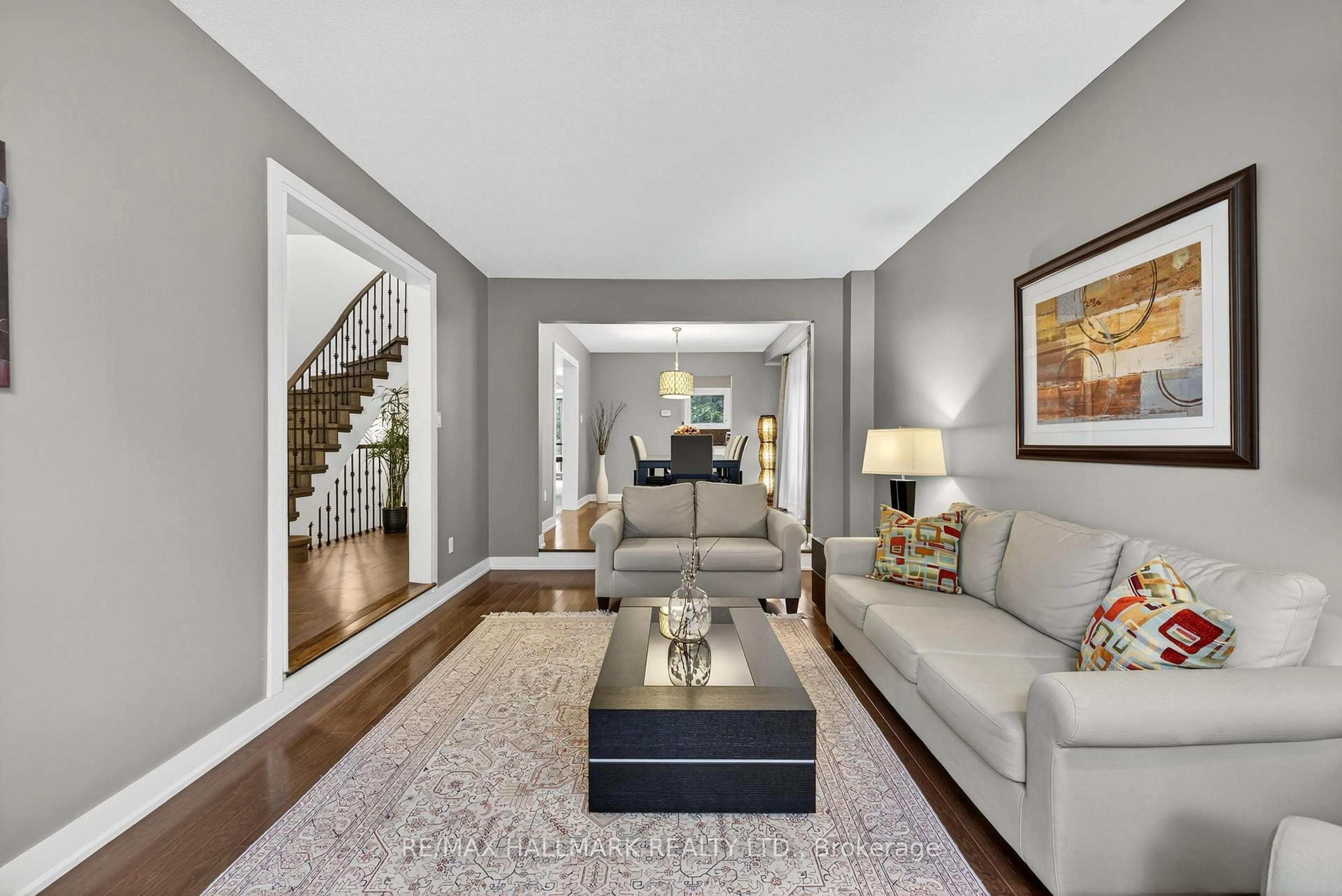 Living room with furniture, unknown for 26 Stacey Cres, Markham Ontario L3T 6Z4