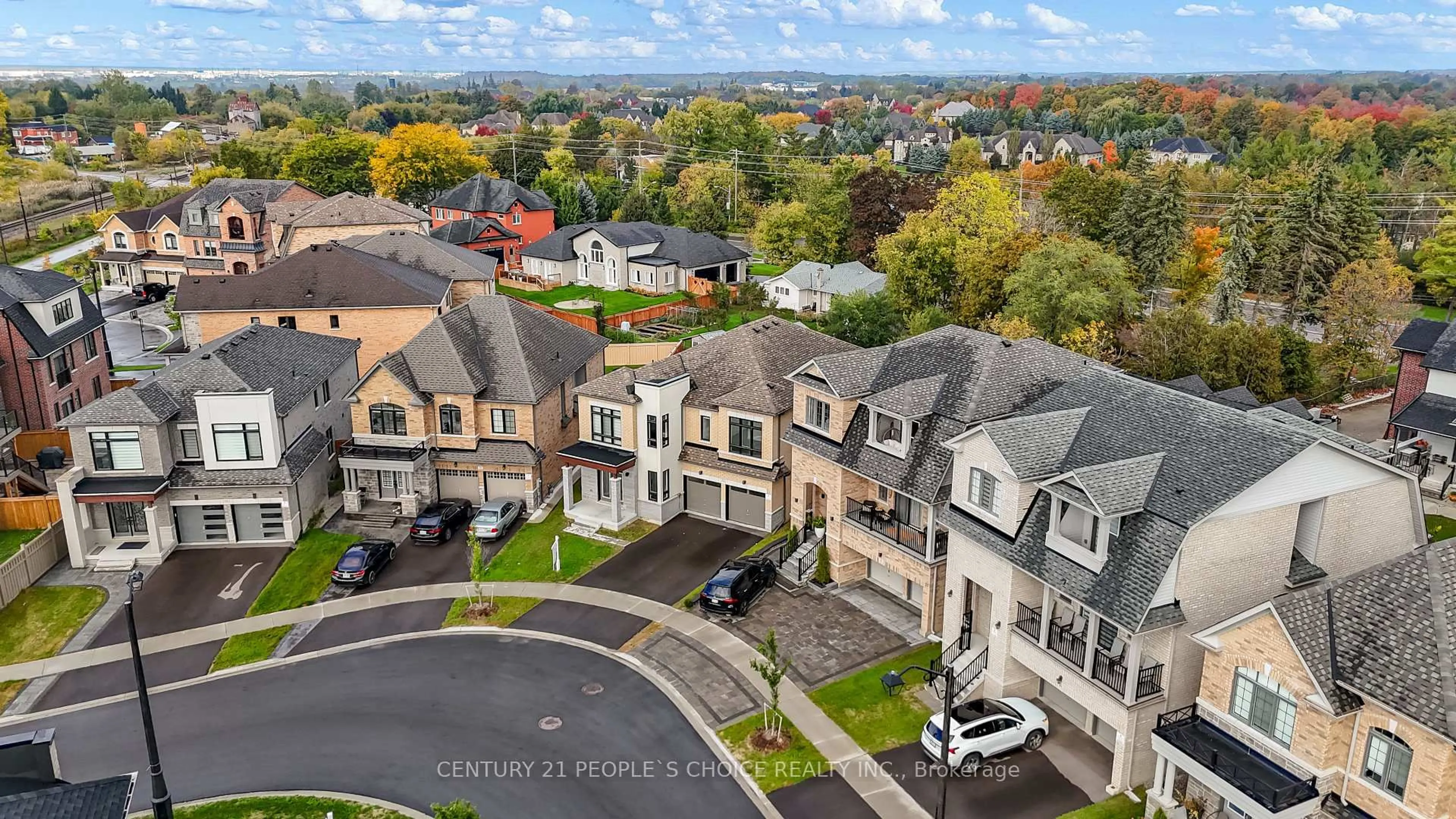 A pic from outside/outdoor area/front of a property/back of a property/a pic from drone, unknown for 52 Coldwell Bay Circ, Vaughan Ontario L0J 1C0