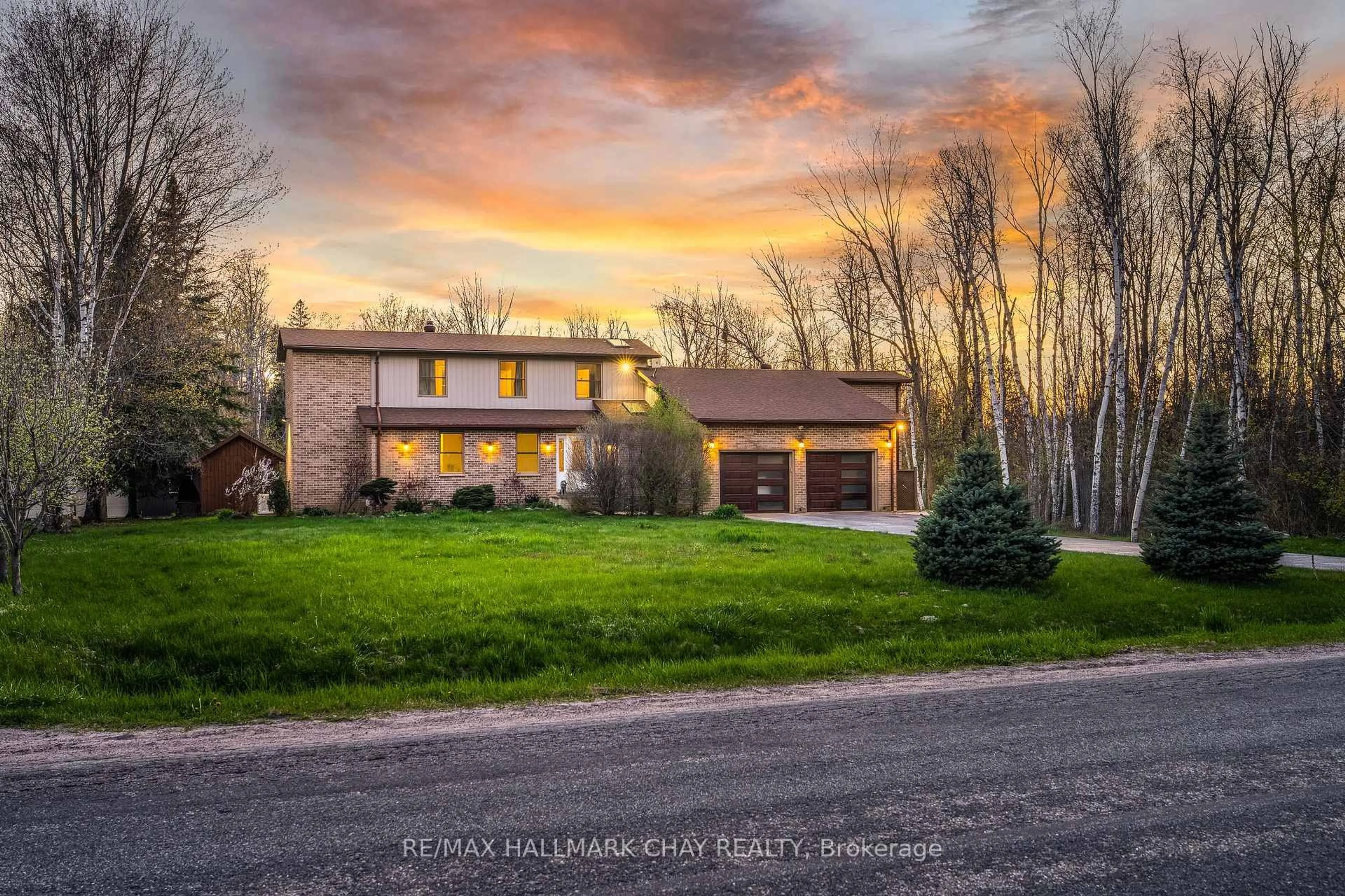 A pic from outside/outdoor area/front of a property/back of a property/a pic from drone, unknown for 7950 8th Line, Essa Ontario L0M 1T0