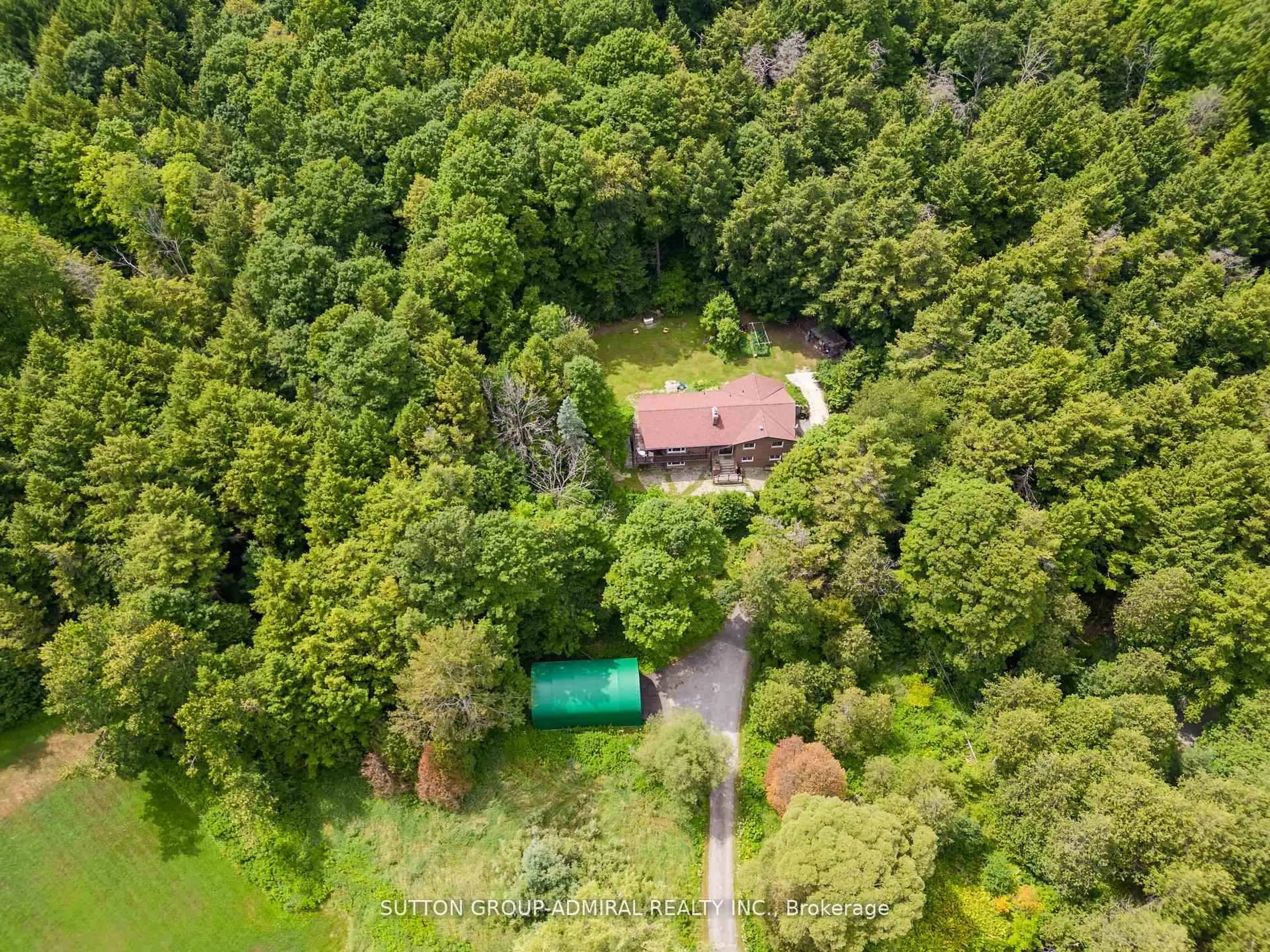 A pic from outside/outdoor area/front of a property/back of a property/a pic from drone, forest/trees view for 19246 Warden Ave, East Gwillimbury Ontario L0G 1R0