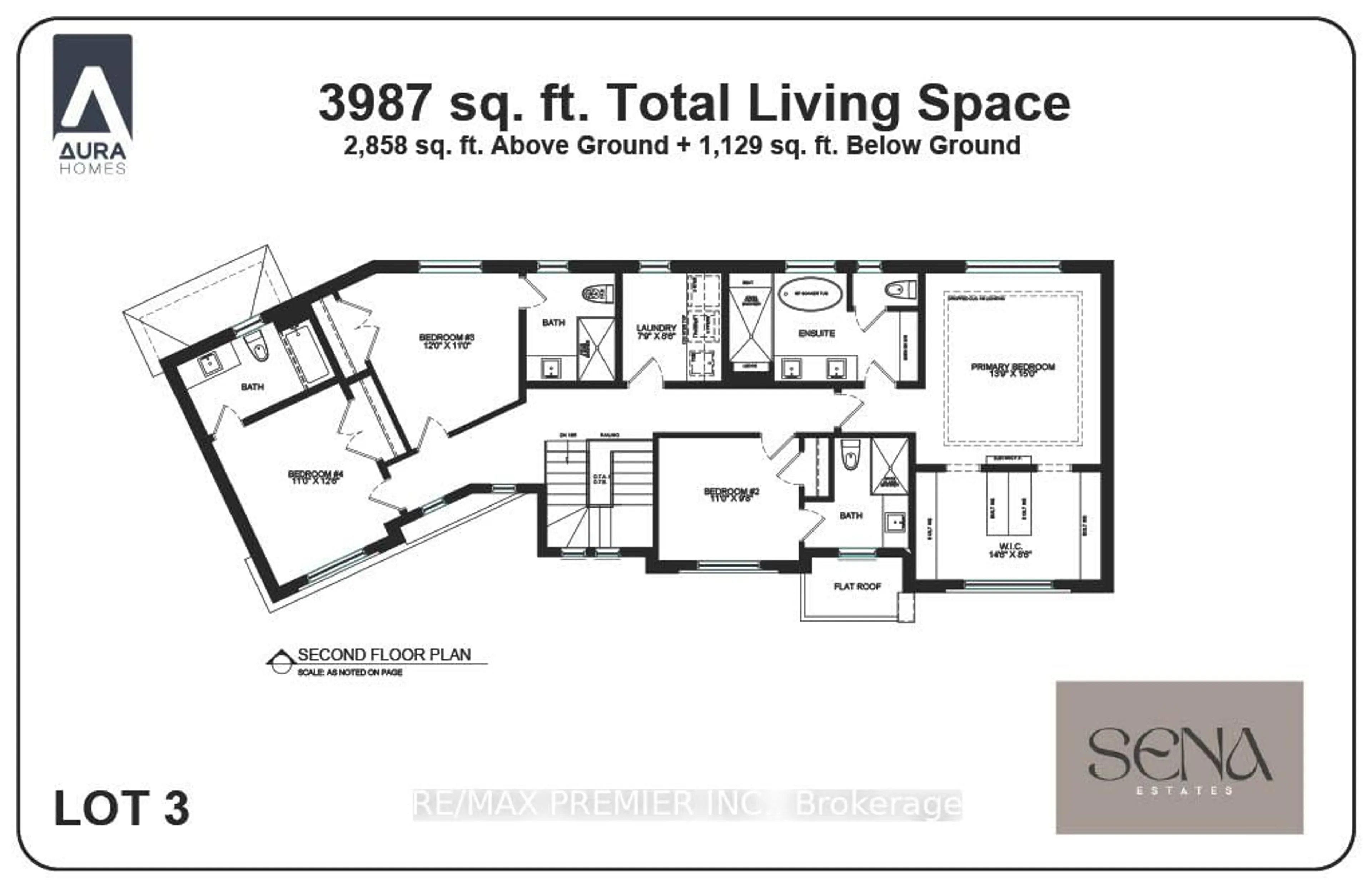 Floor plan for Lot 3 Glenmore Ave, Richmond Hill Ontario L4E 3E9
