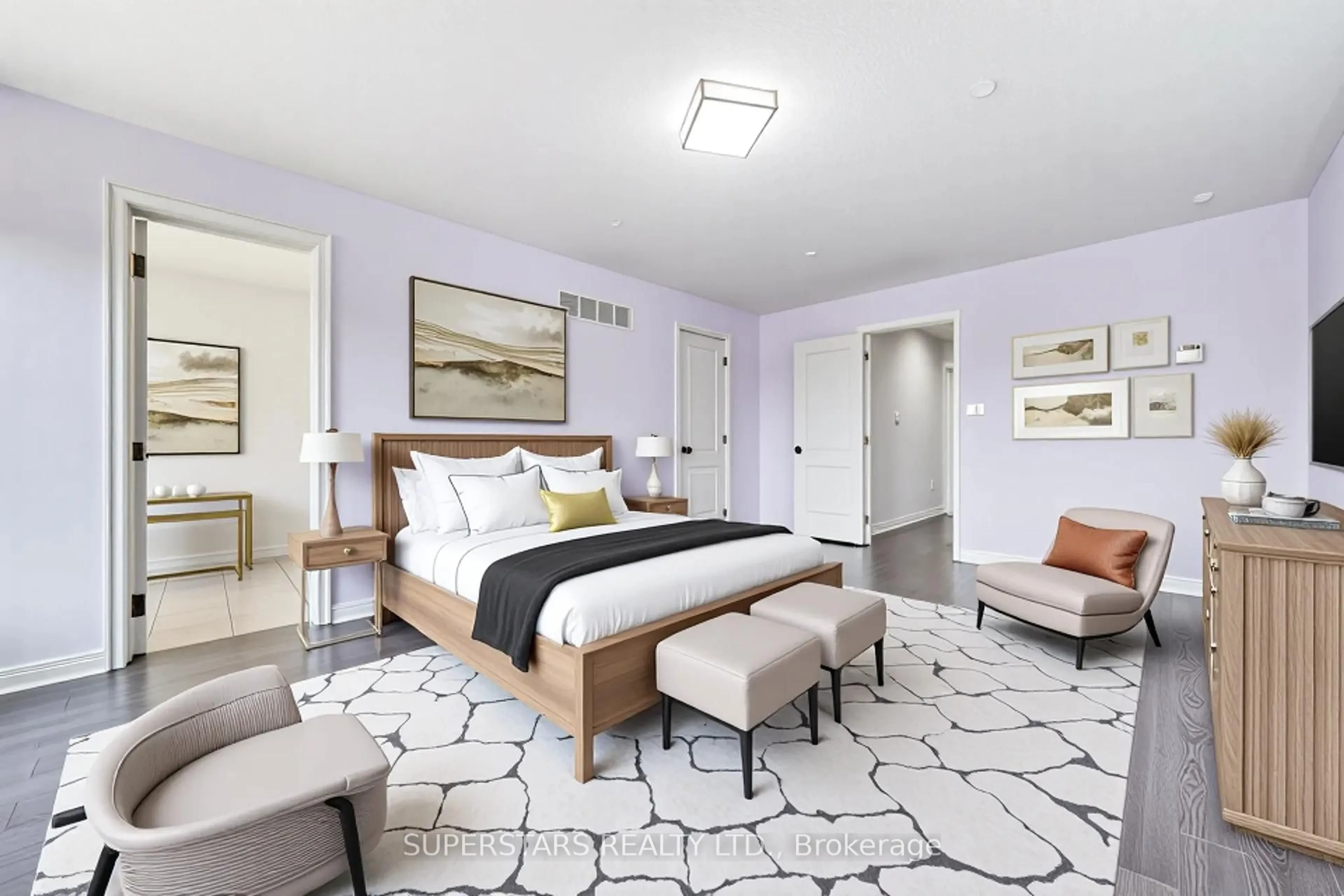 Bedroom with bed, unknown for 106 White Beach Cres, Vaughan Ontario L6A 0R2