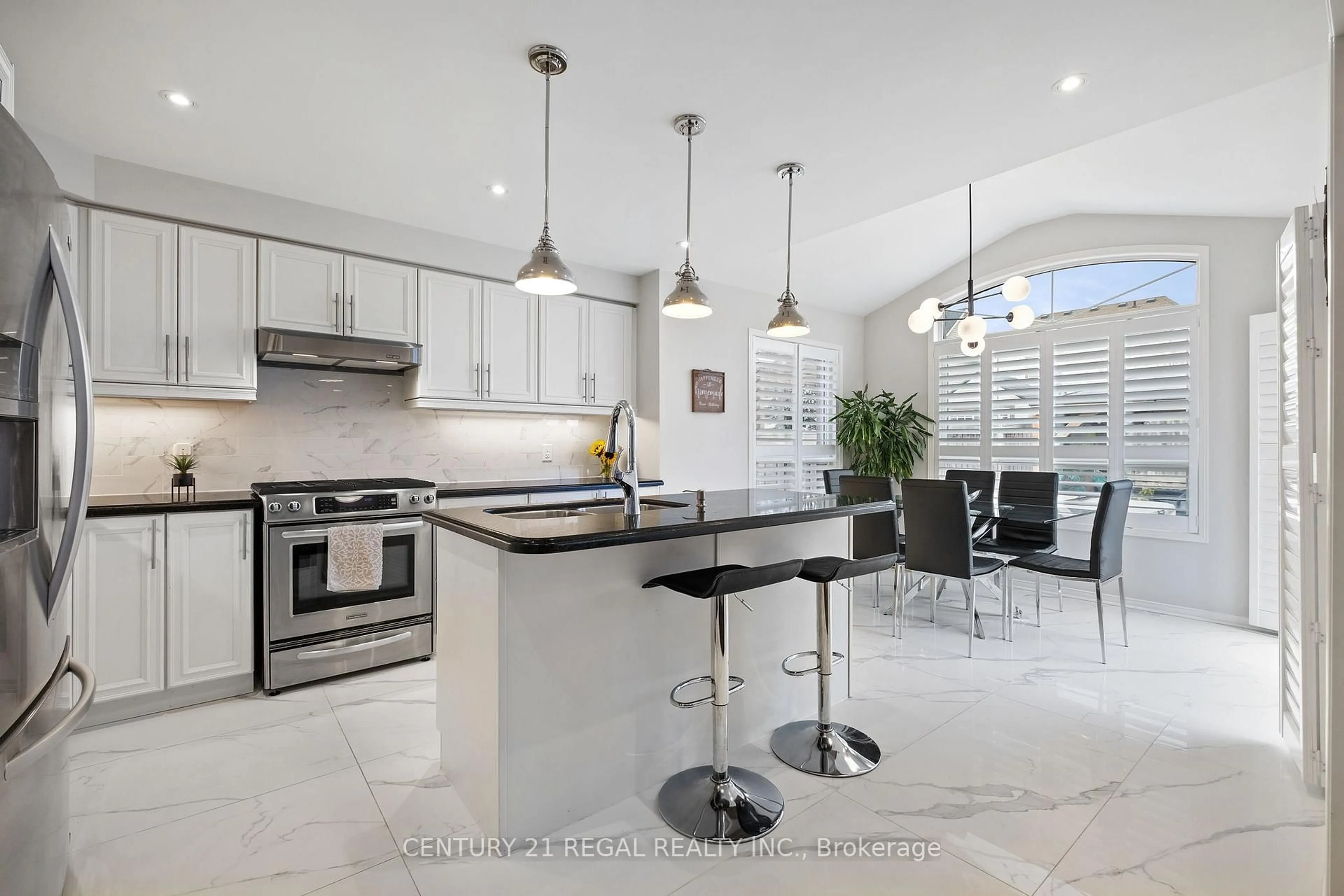 Contemporary kitchen, ceramic/tile floor for 66 Orr Dr, Bradford West Gwillimbury Ontario L3Z 0L9