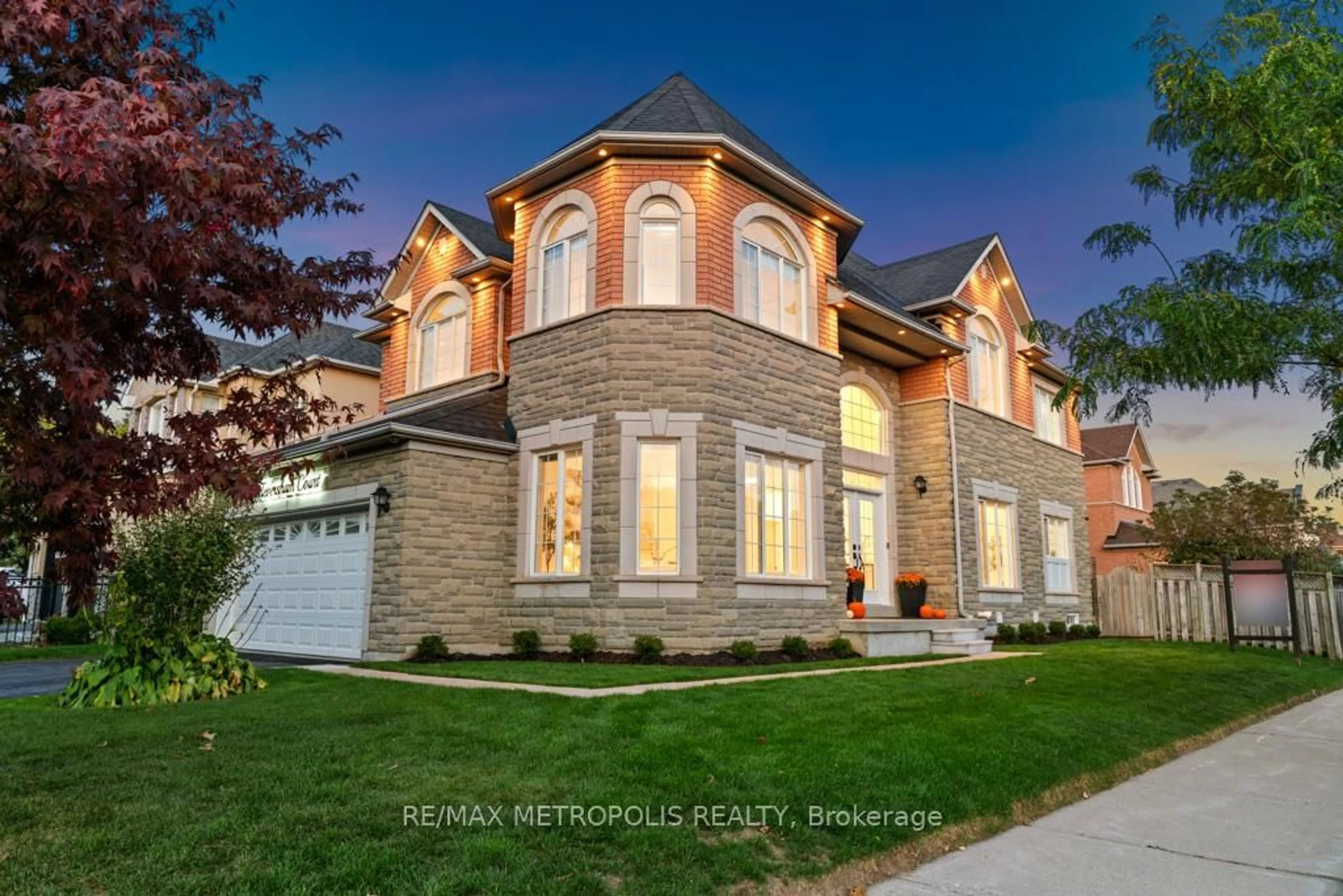Home with brick exterior material, street for 1 Teversham Crt, Markham Ontario L3S 3X6