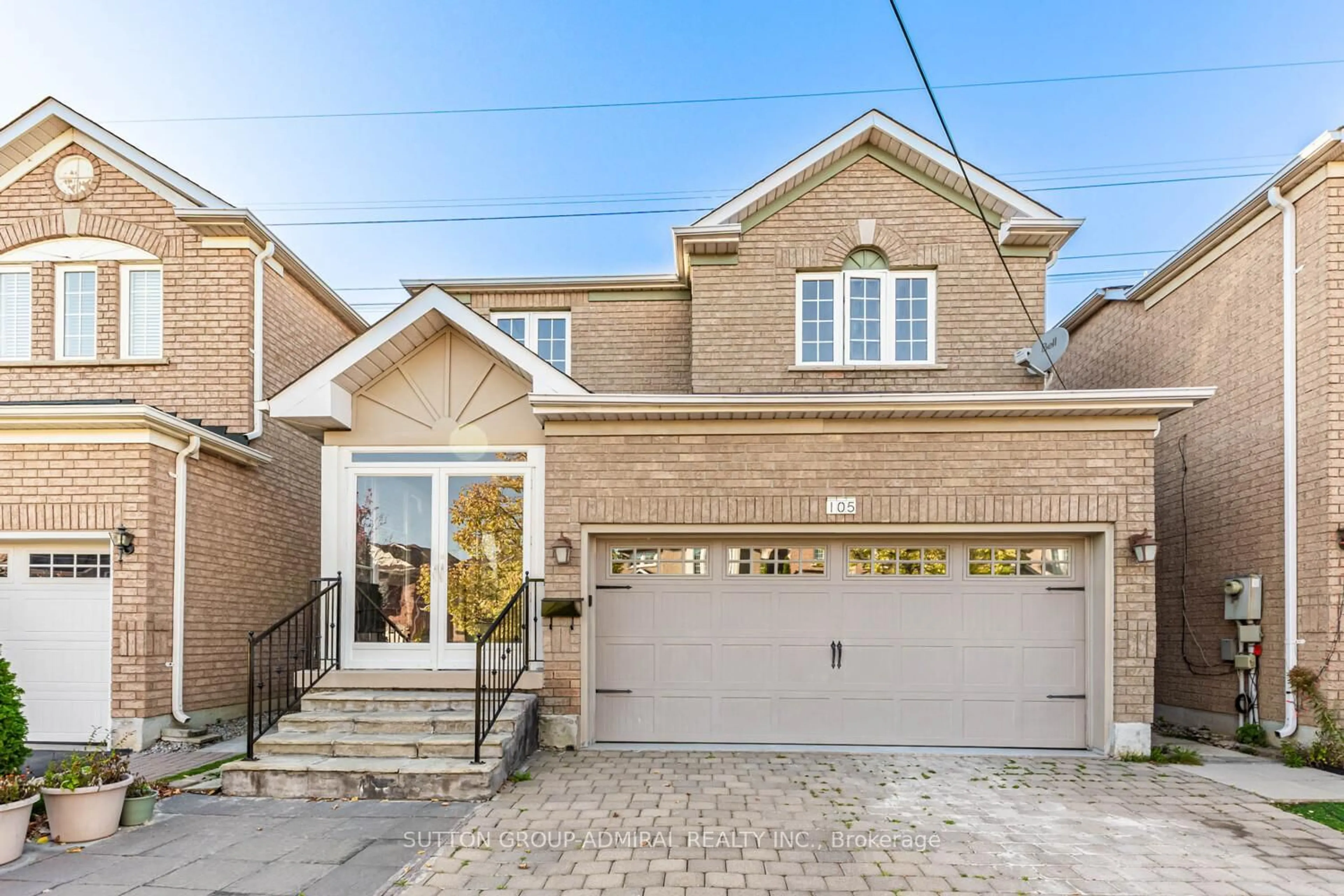Home with brick exterior material, street for 105 Prairie Dunes Pl, Vaughan Ontario L4K 2E4
