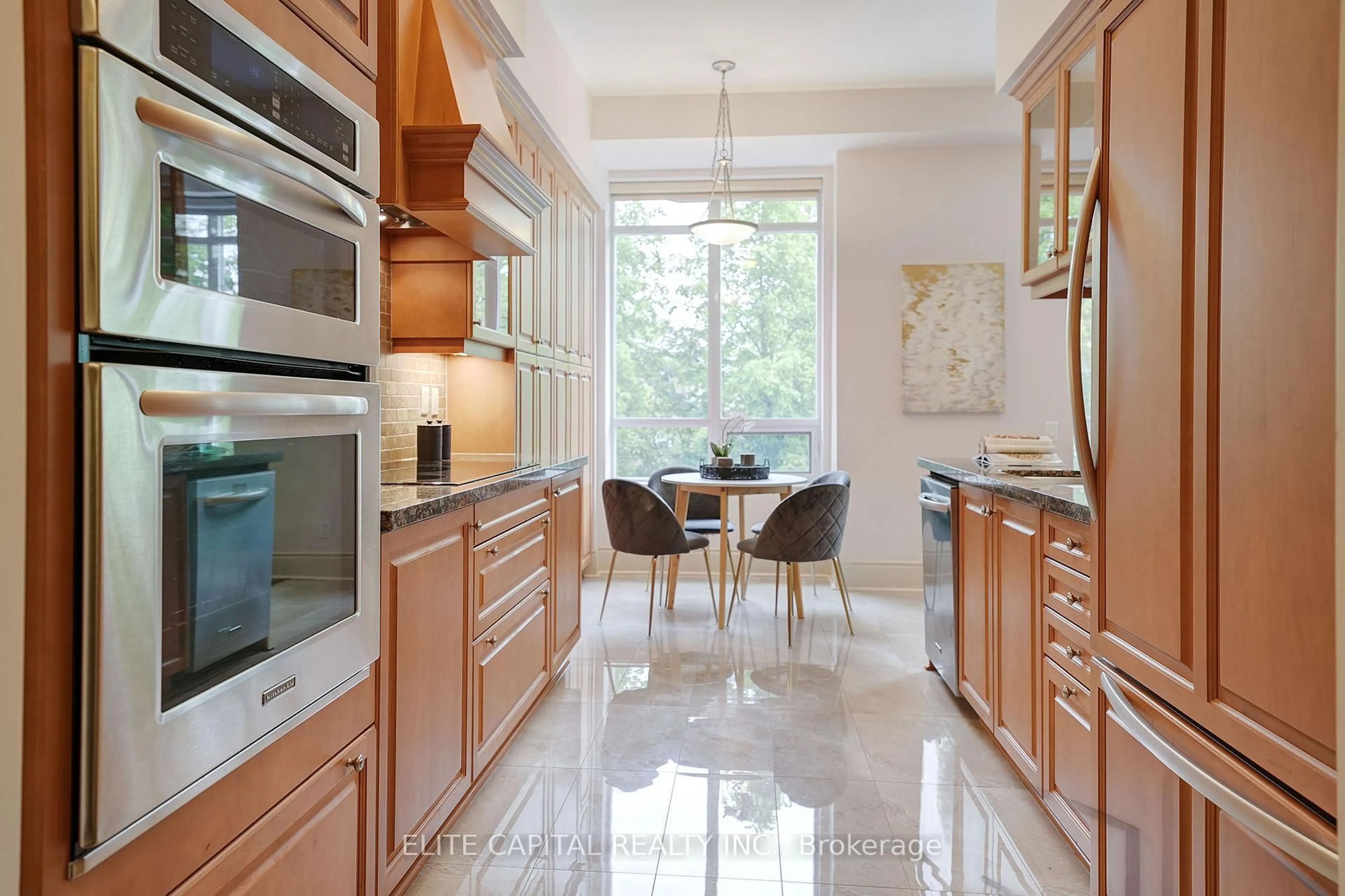 Contemporary kitchen, ceramic/tile floor for 10101 Yonge St #115, Richmond Hill Ontario L4C 0V6