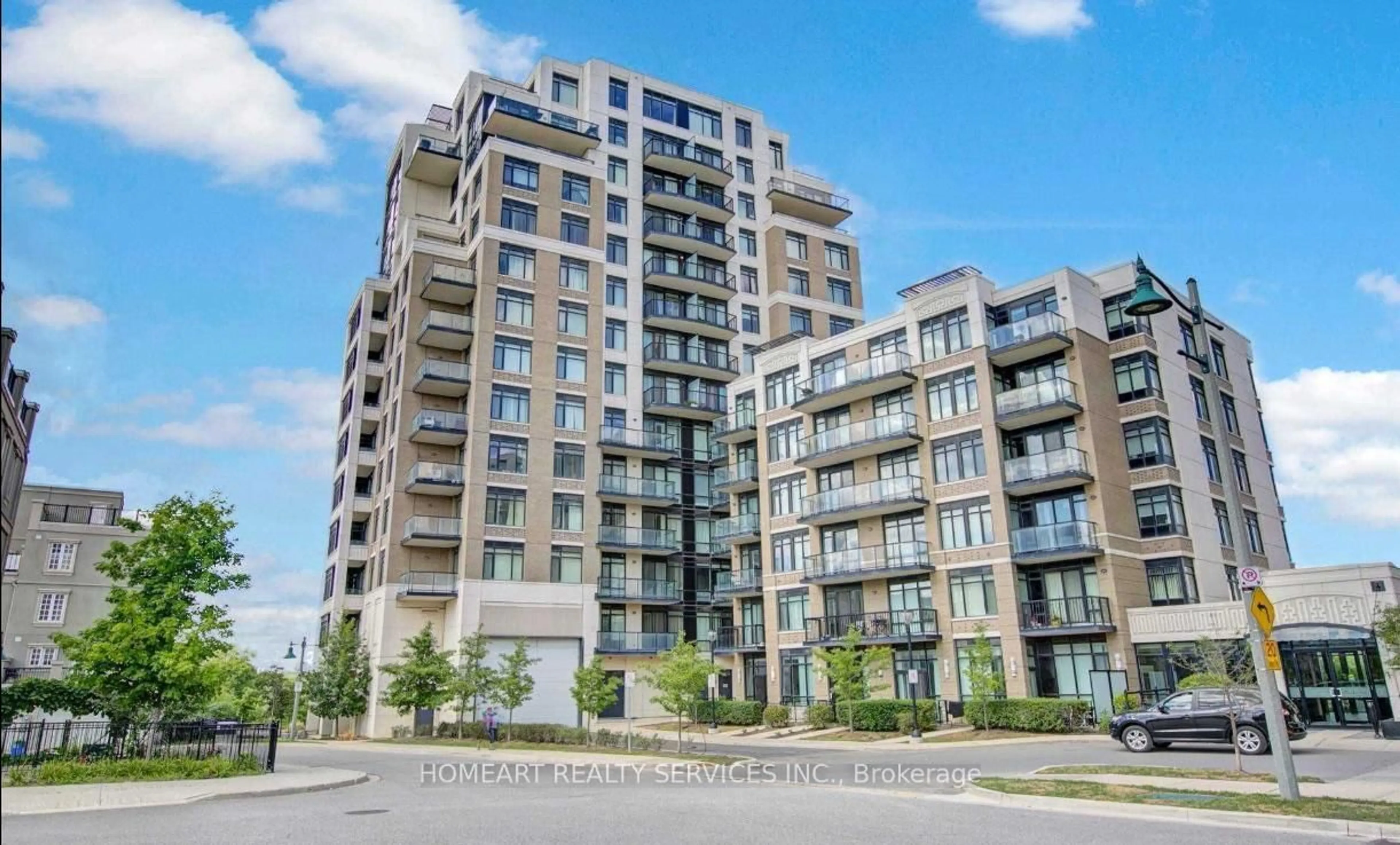 A pic from outside/outdoor area/front of a property/back of a property/a pic from drone, building for 151 Upper Duke Cres #1102, Markham Ontario L6G 0E1
