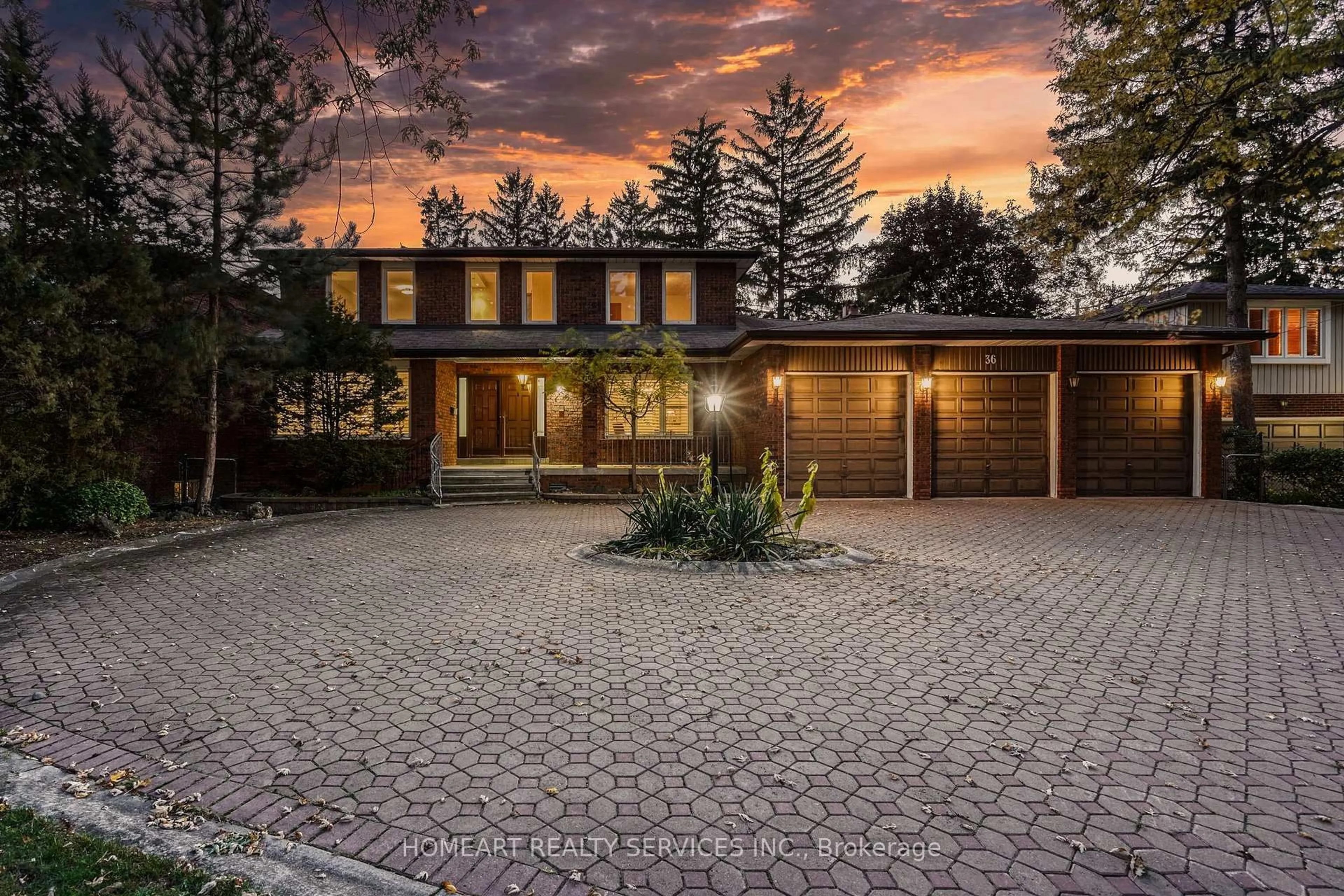 Home with brick exterior material, street for 36 Johnson St, Markham Ontario L3T 2N7