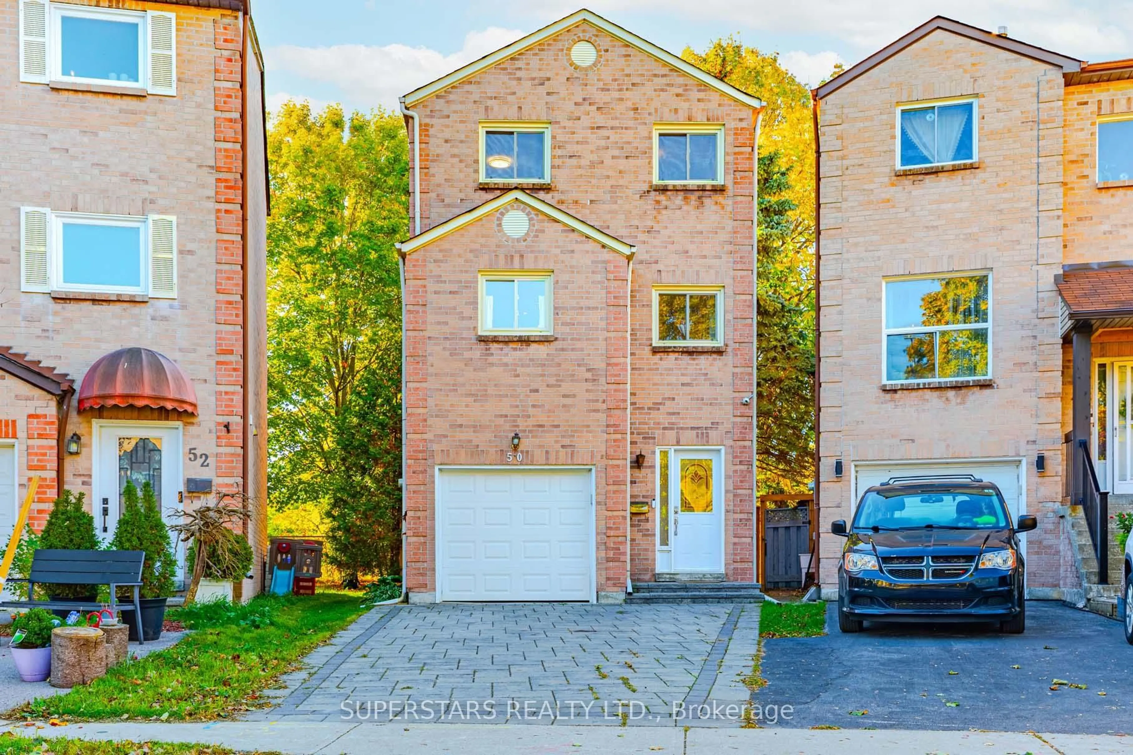Home with brick exterior material, street for 50 Cottonwood Crt, Markham Ontario L3T 5X1