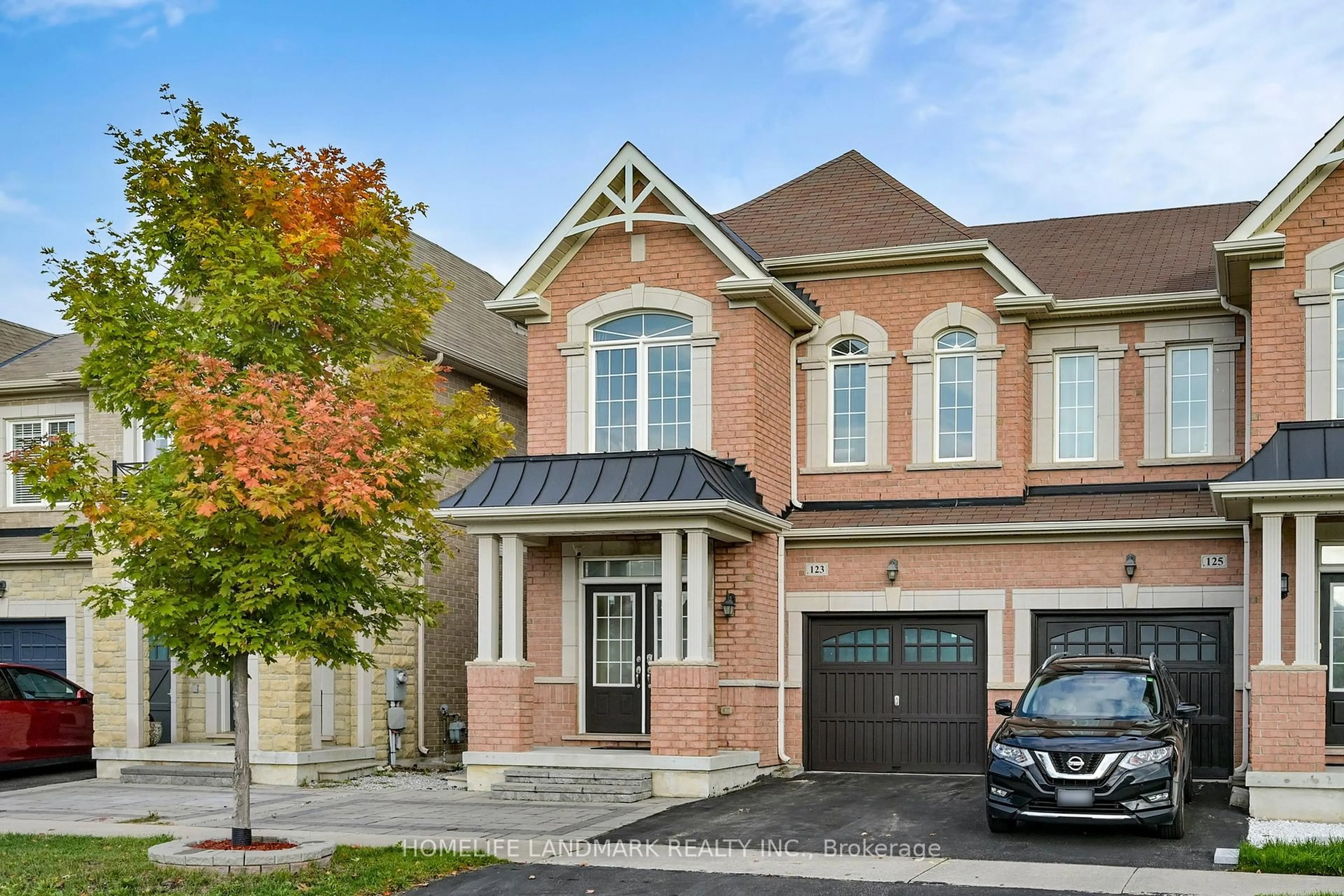 Home with brick exterior material, street for 123 Fimco Cres, Markham Ontario L6E 0R4