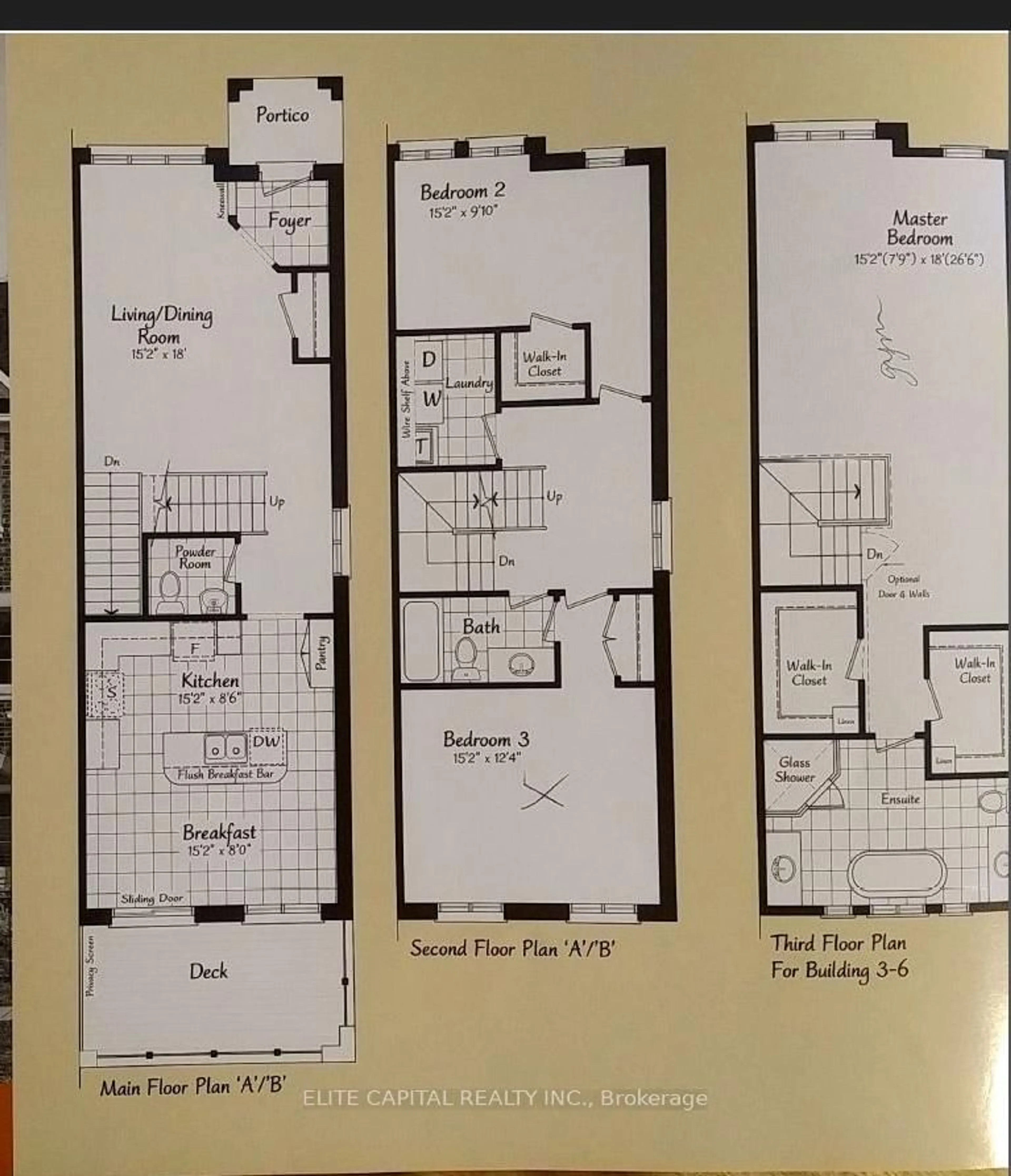Floor plan for 1331 Major Mackenzie Dr #31, Vaughan Ontario L6A 3Z1