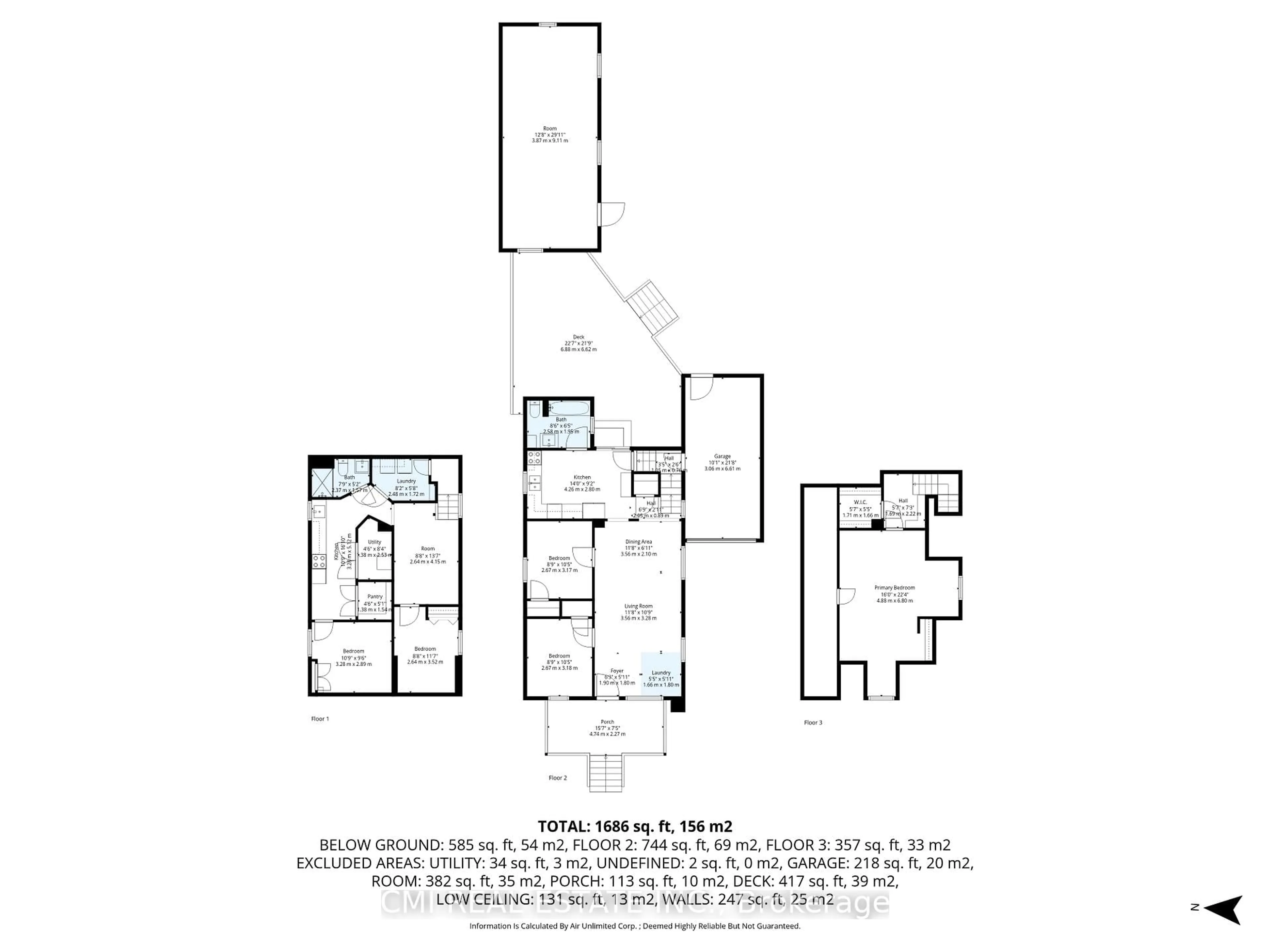 Floor plan for 153 Clarence St, Vaughan Ontario L4L 1L4